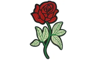 10 Pcs Rose Patch 4.8x3.2 Inch Iron On Patch Embroidery, Custom Patch, High Quality Sew On Badge for Denim, Sew On Patch, Applique