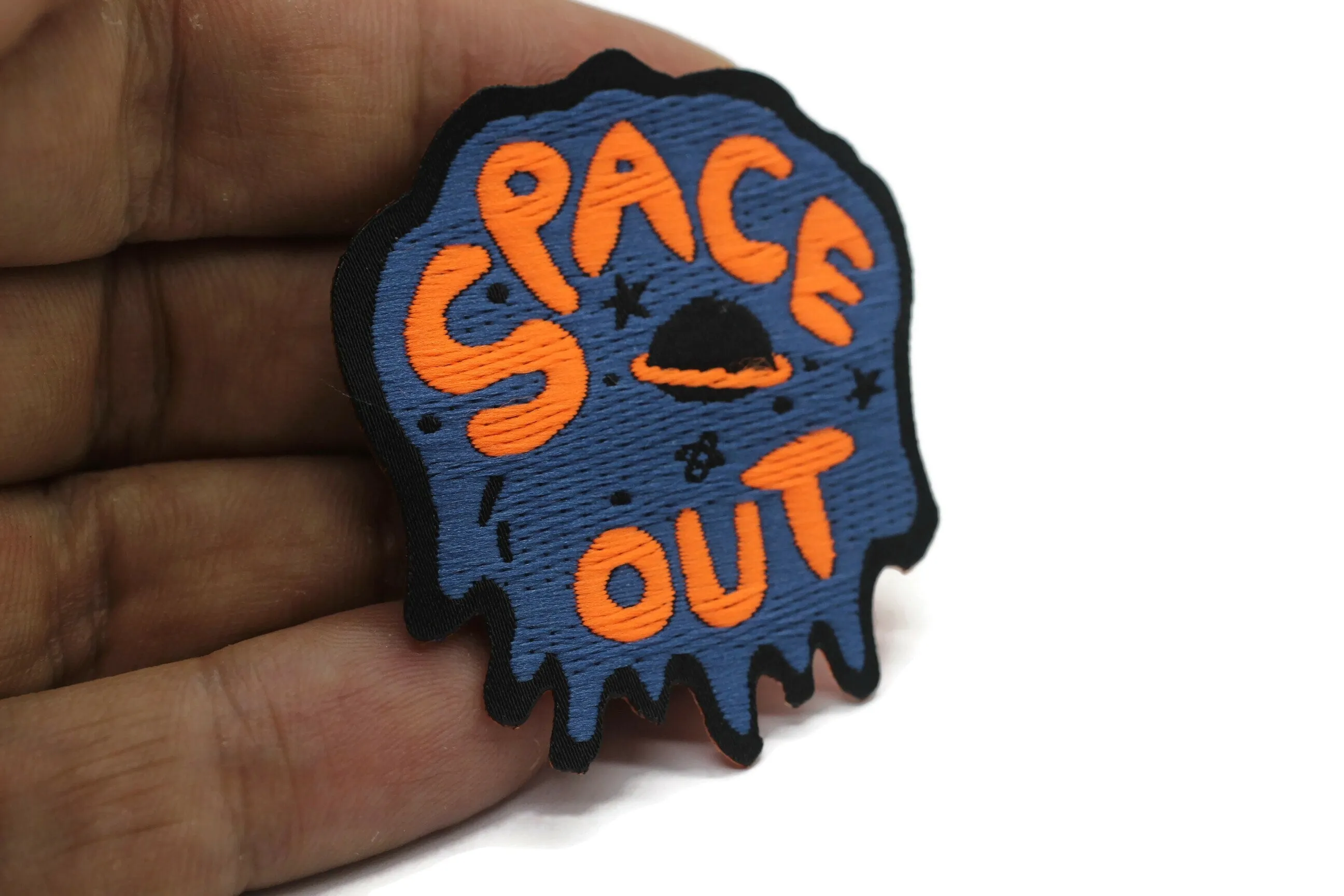 10 Pcs Space Out Patch 1.6x1.8 Inch Iron On Patch Embroidery, Custom Patch, High Quality Sew On Badge for Denim, Sew On Patch, Applique