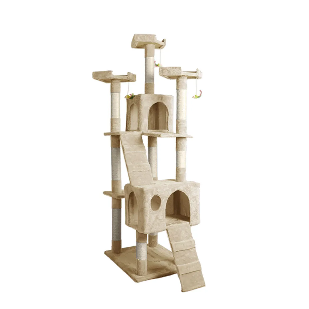 1.8M Cat Scratching Post Tree House Condo Furniture Scratcher Pole