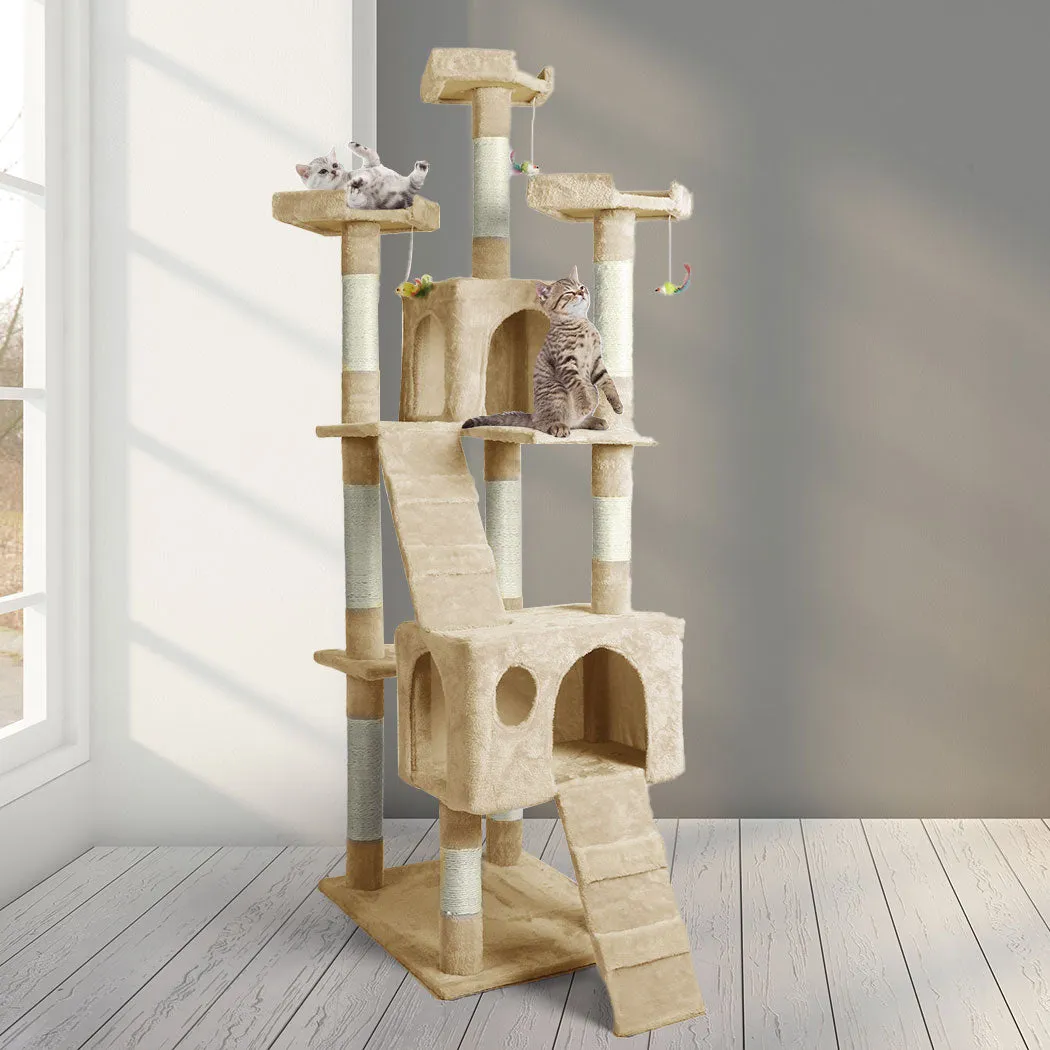 1.8M Cat Scratching Post Tree House Condo Furniture Scratcher Pole