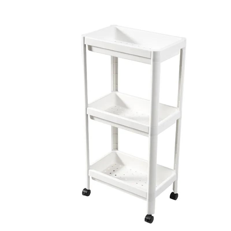 3 Tier Wide Slide-Out Trolley Rack Shelf Organizer