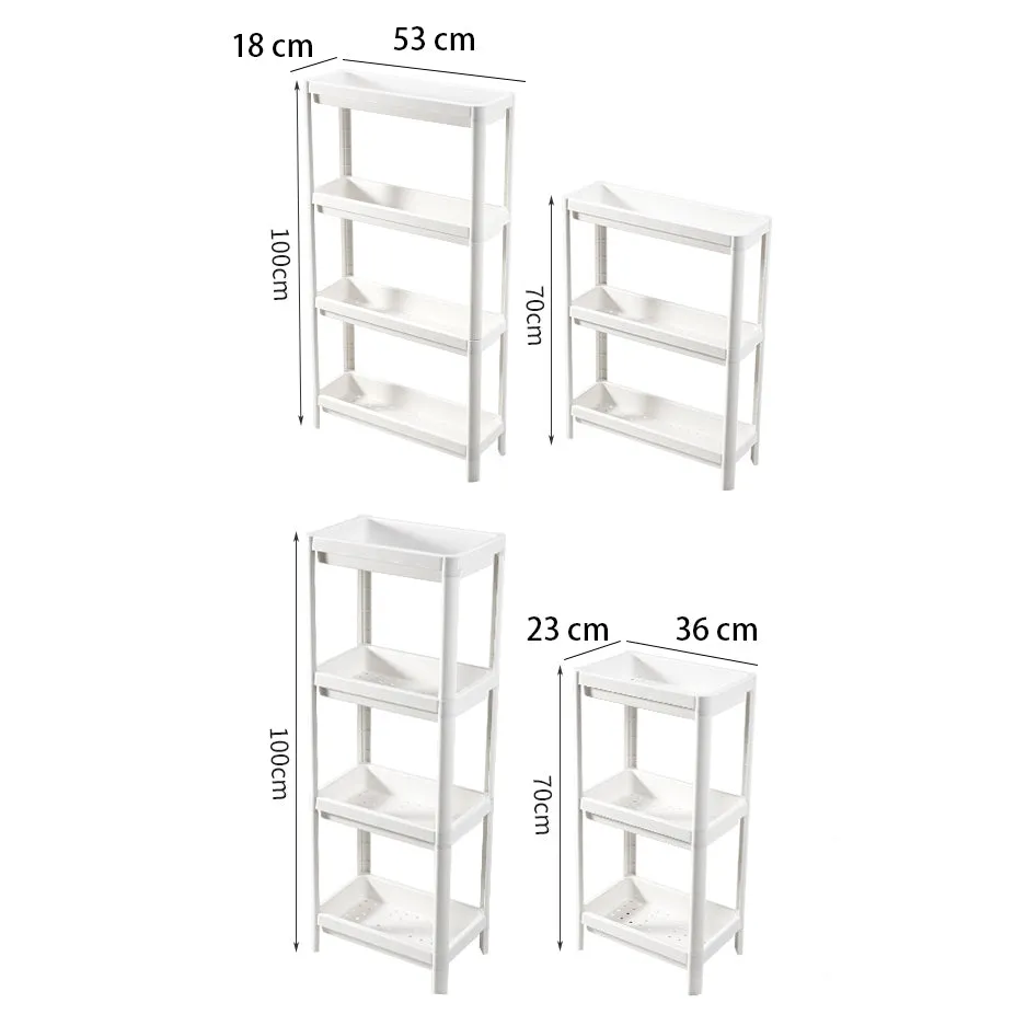 3 Tier Wide Slide-Out Trolley Rack Shelf Organizer