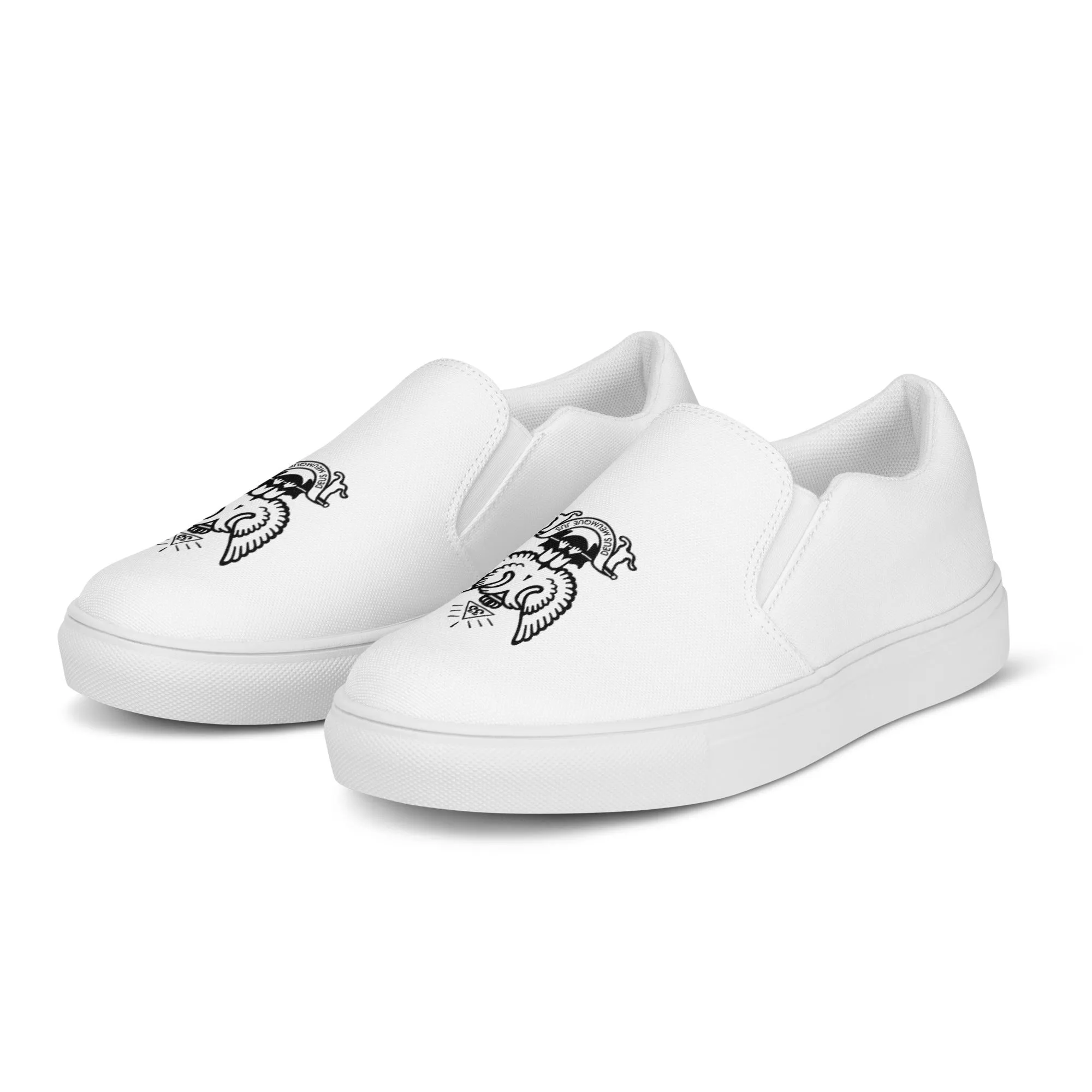 33rd Degree Scottish Rite Sneaker - Wings Up Slip-On Canvas