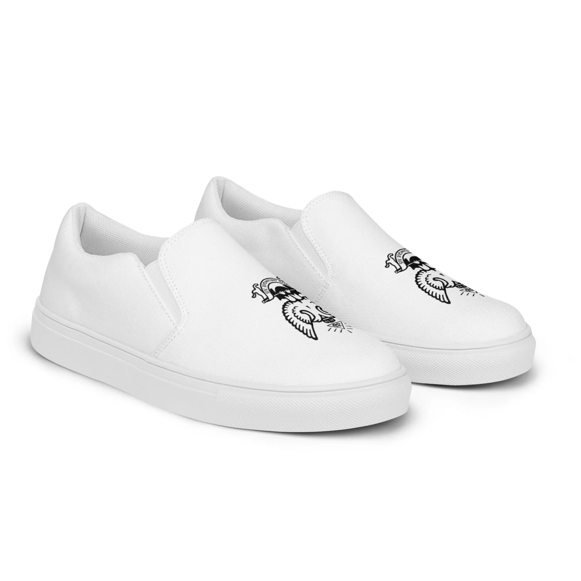 33rd Degree Scottish Rite Sneaker - Wings Up Slip-On Canvas