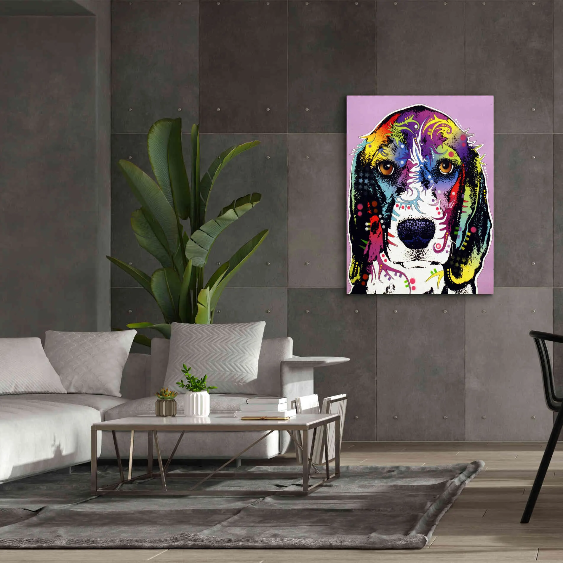 '4 Beagle' by Dean Russo, Giclee Canvas Wall Art