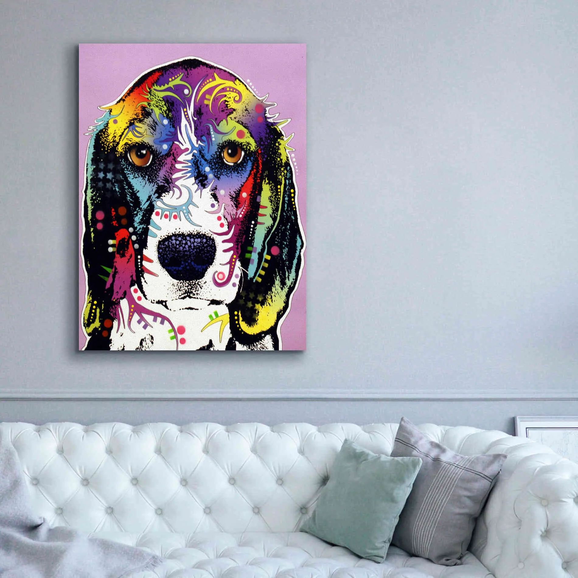 '4 Beagle' by Dean Russo, Giclee Canvas Wall Art