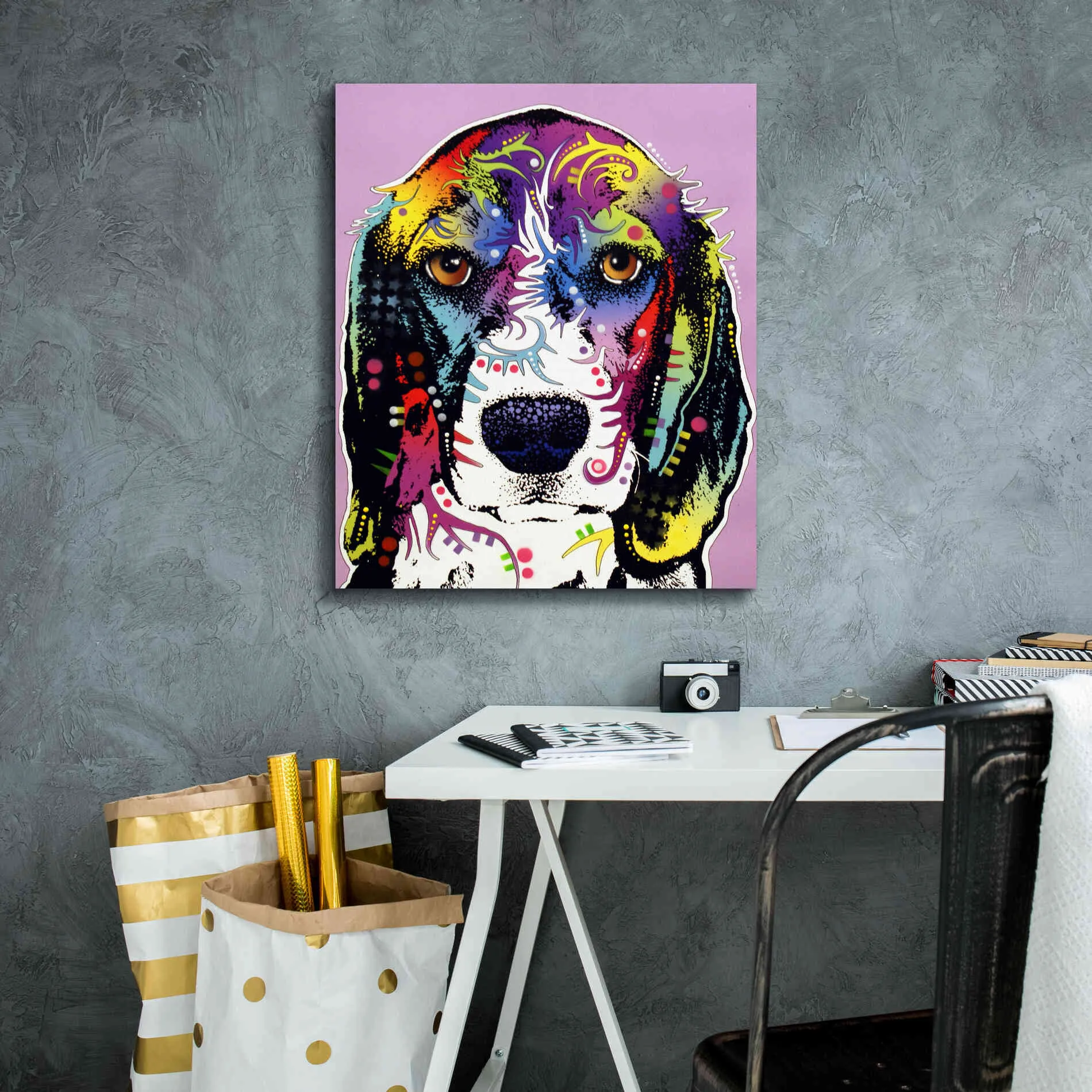 '4 Beagle' by Dean Russo, Giclee Canvas Wall Art