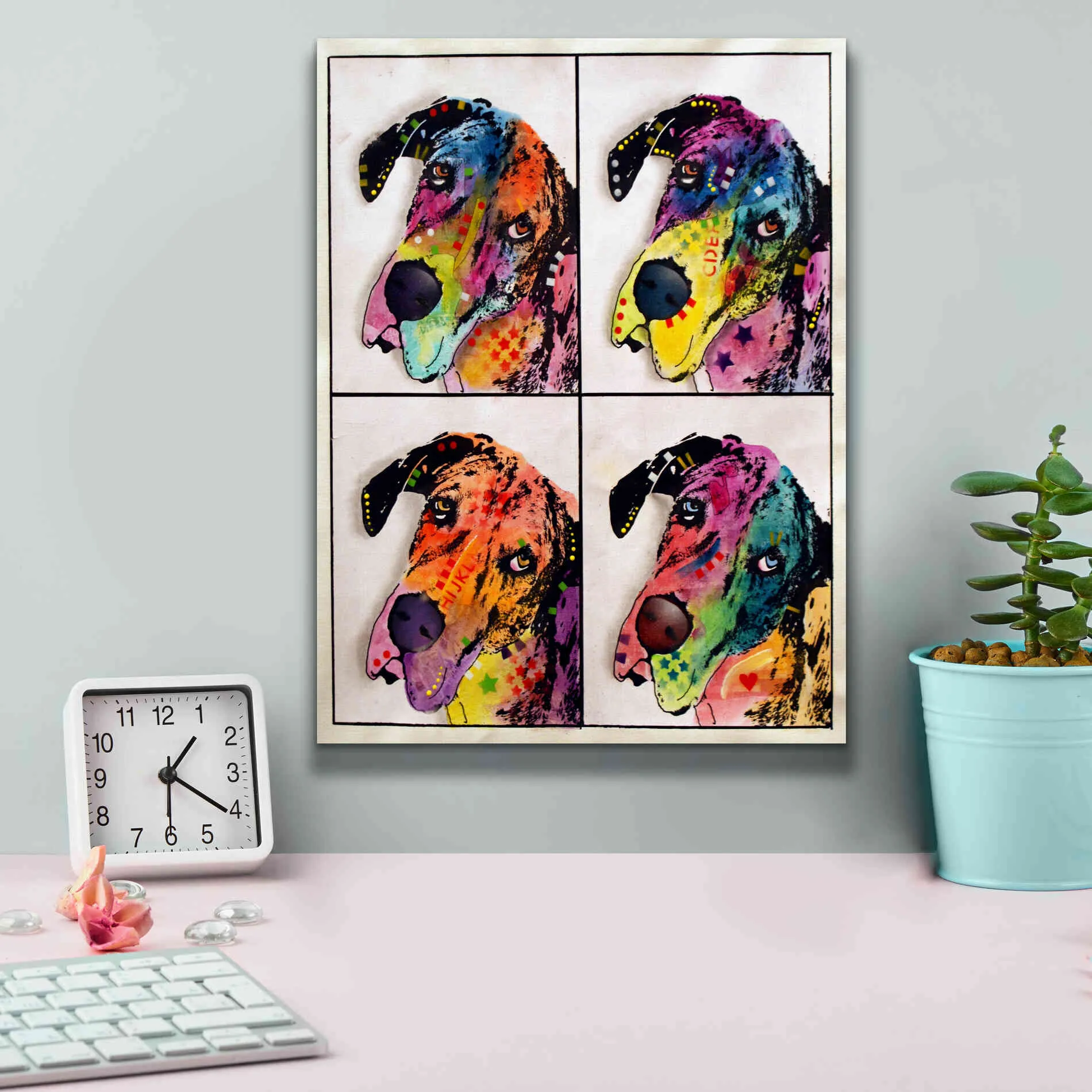 '4 Danes' by Dean Russo, Giclee Canvas Wall Art