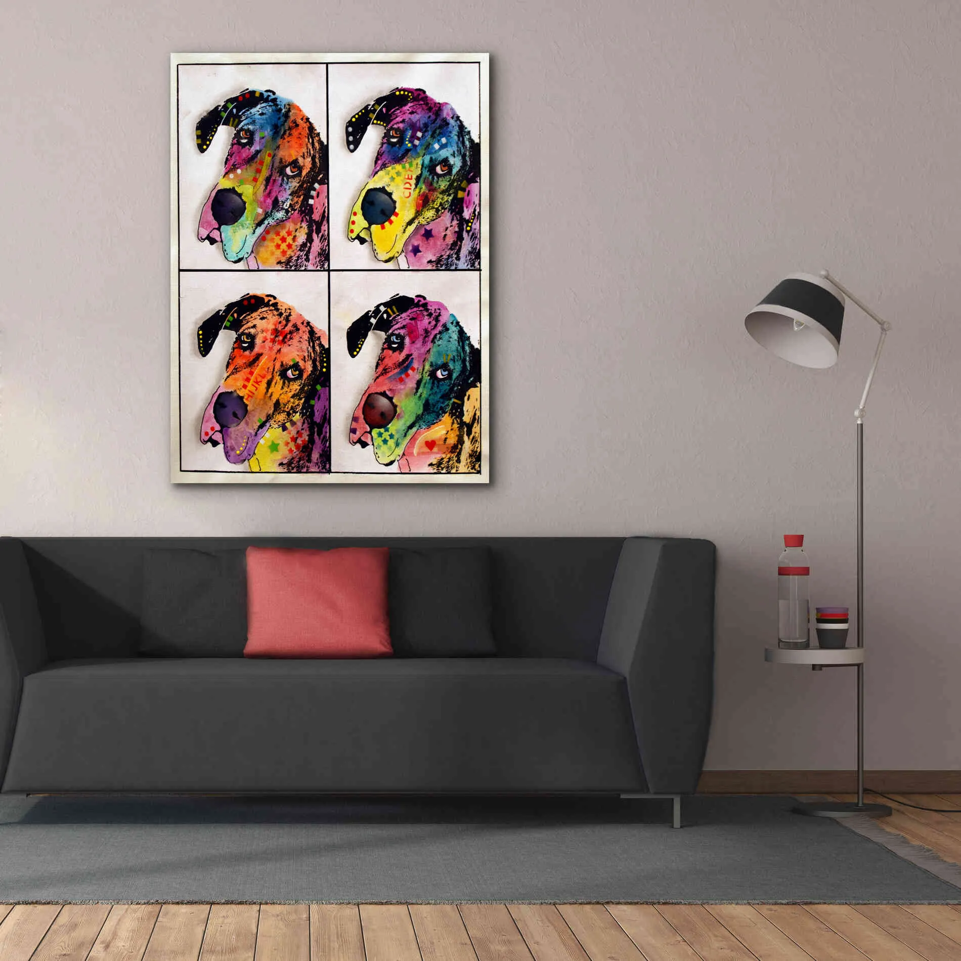 '4 Danes' by Dean Russo, Giclee Canvas Wall Art