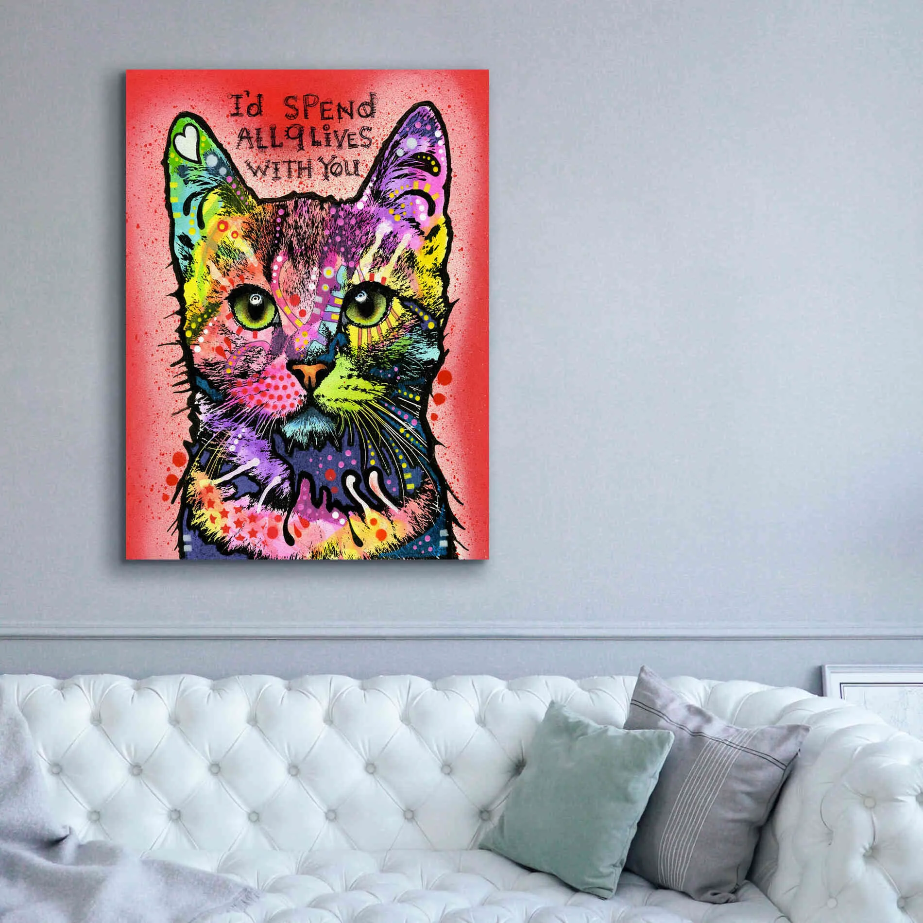 '9 Lives' by Dean Russo, Giclee Canvas Wall Art