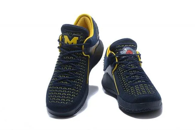 A J XXXII Low 32 University of Michigan Men's Basketball Sneakers