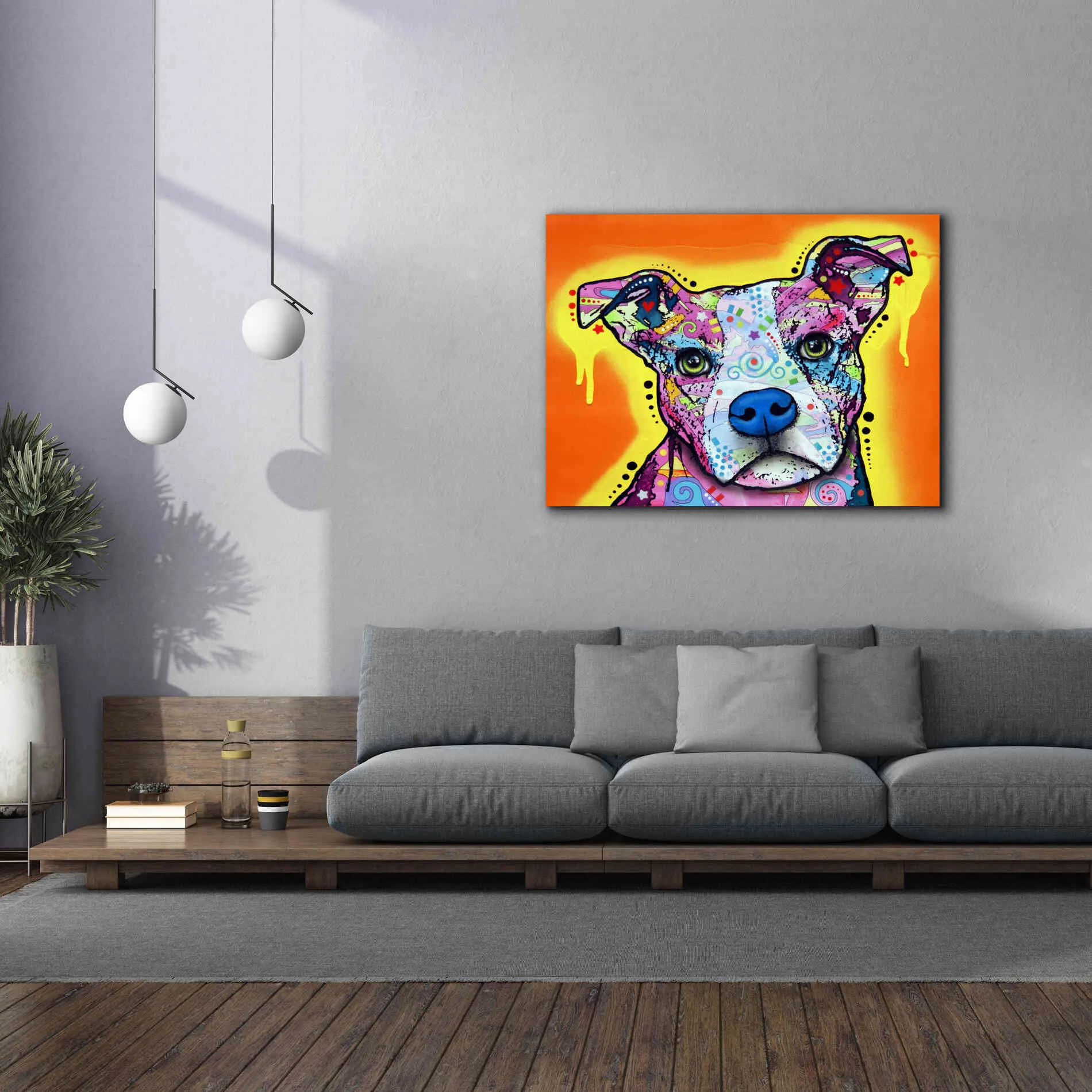 'A Serious Pit' by Dean Russo, Giclee Canvas Wall Art