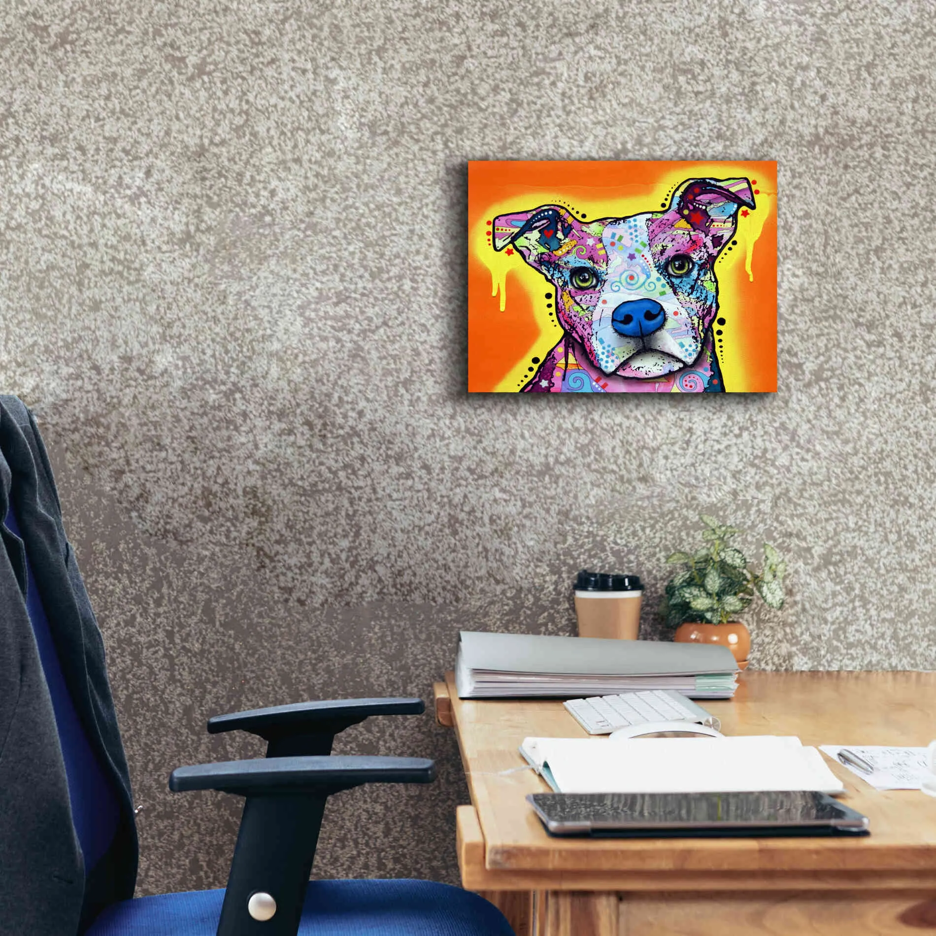 'A Serious Pit' by Dean Russo, Giclee Canvas Wall Art