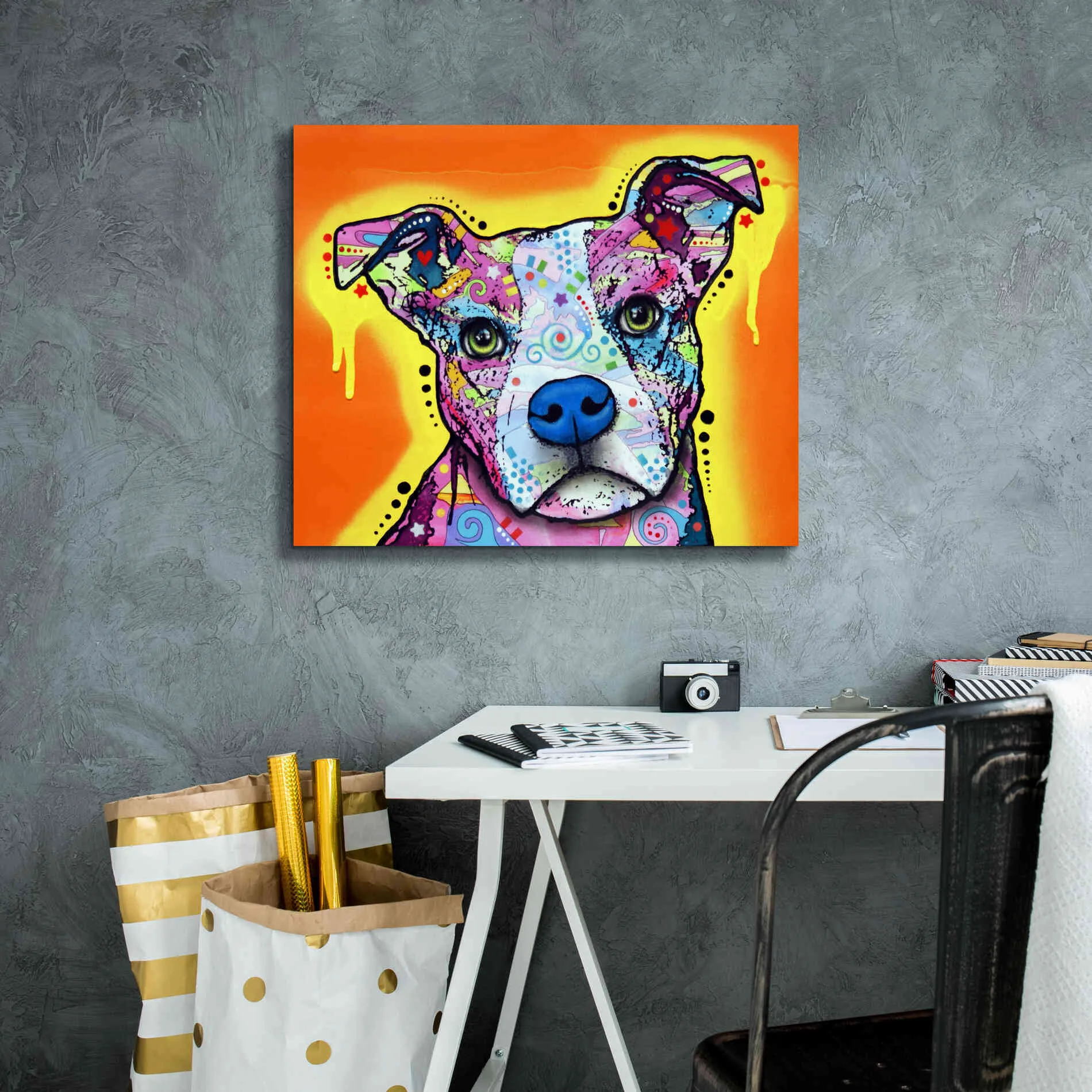 'A Serious Pit' by Dean Russo, Giclee Canvas Wall Art