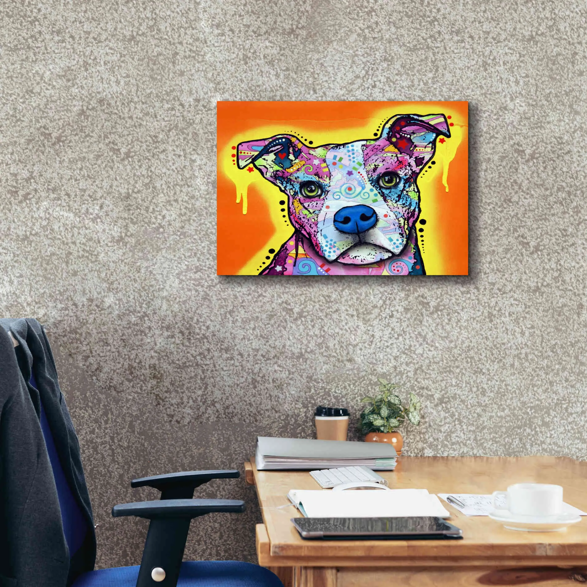 'A Serious Pit' by Dean Russo, Giclee Canvas Wall Art