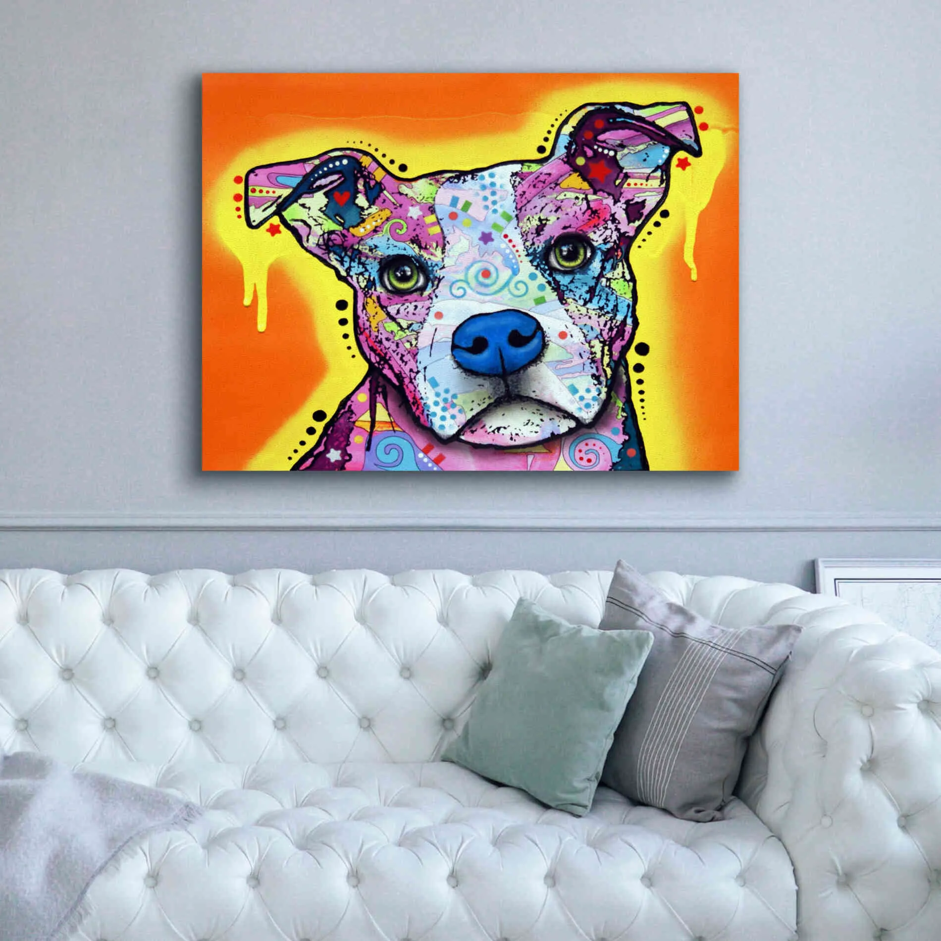 'A Serious Pit' by Dean Russo, Giclee Canvas Wall Art