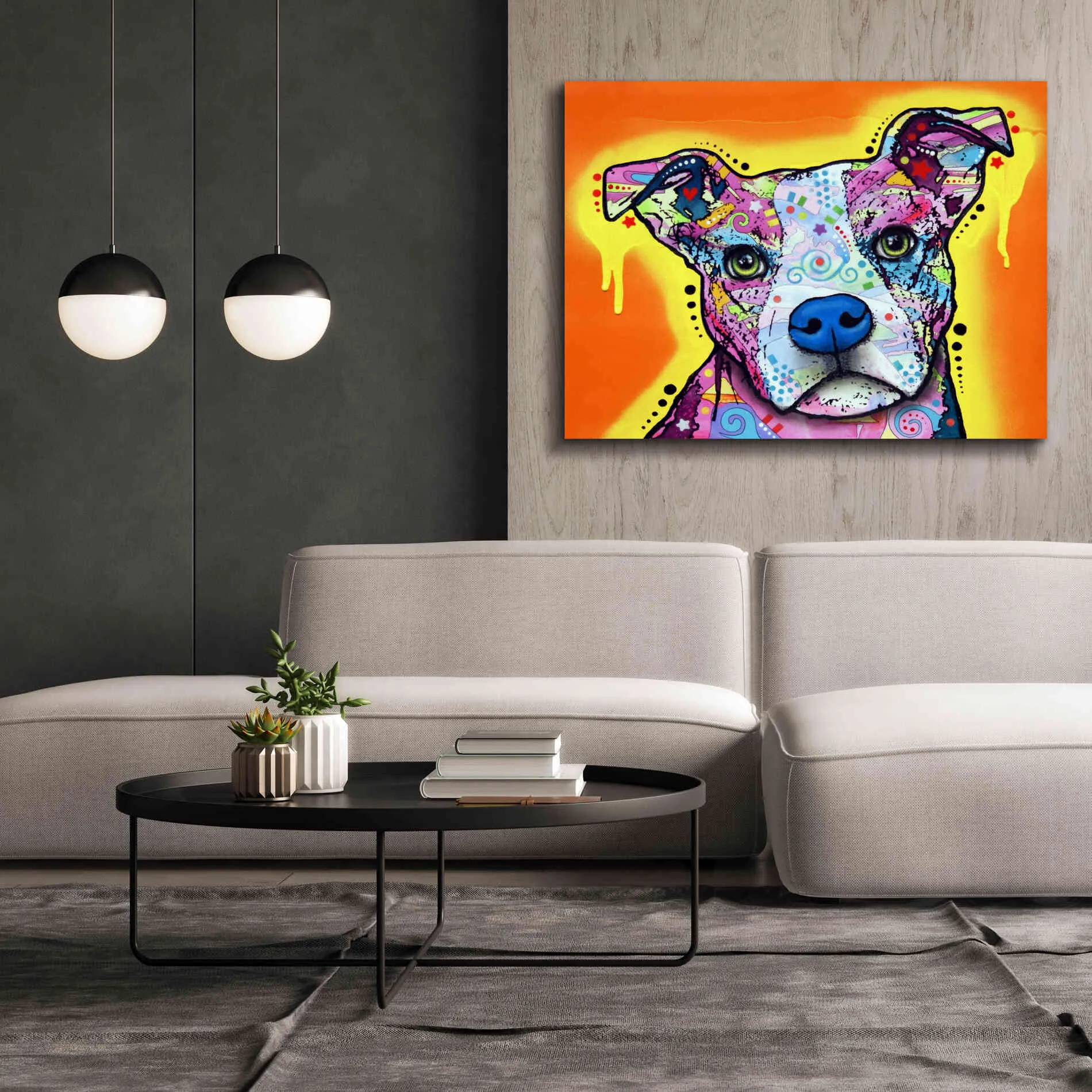 'A Serious Pit' by Dean Russo, Giclee Canvas Wall Art