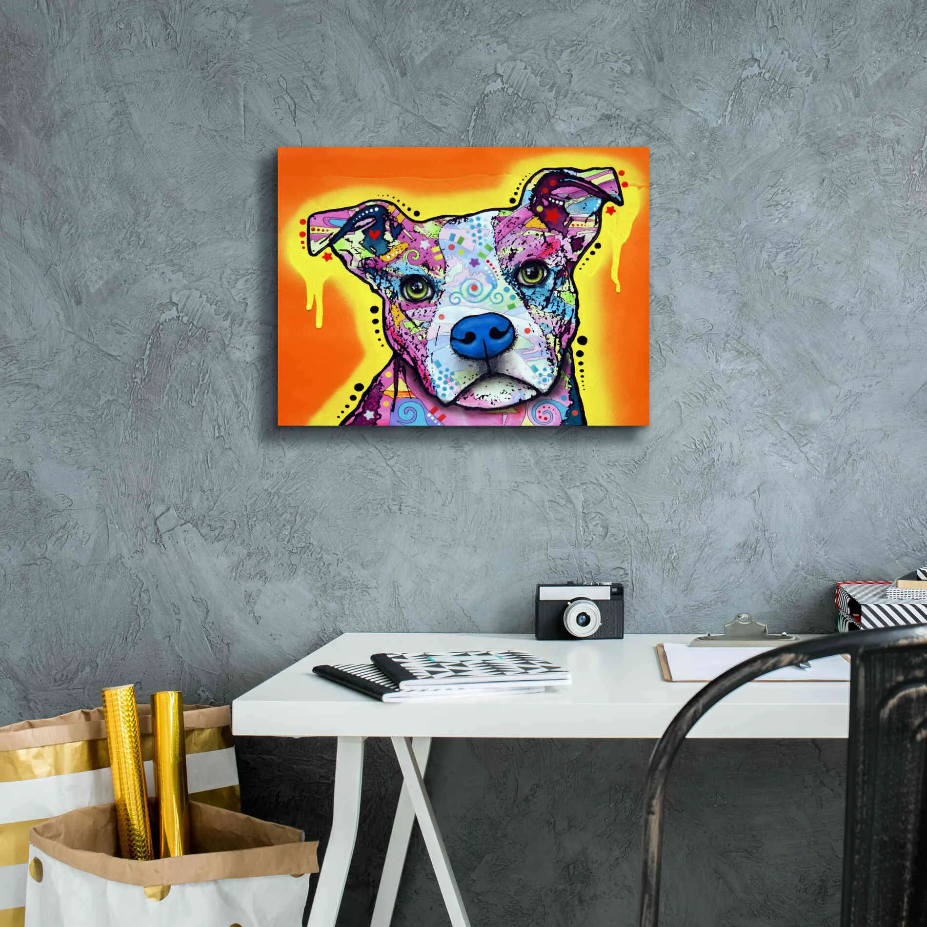 'A Serious Pit' by Dean Russo, Giclee Canvas Wall Art