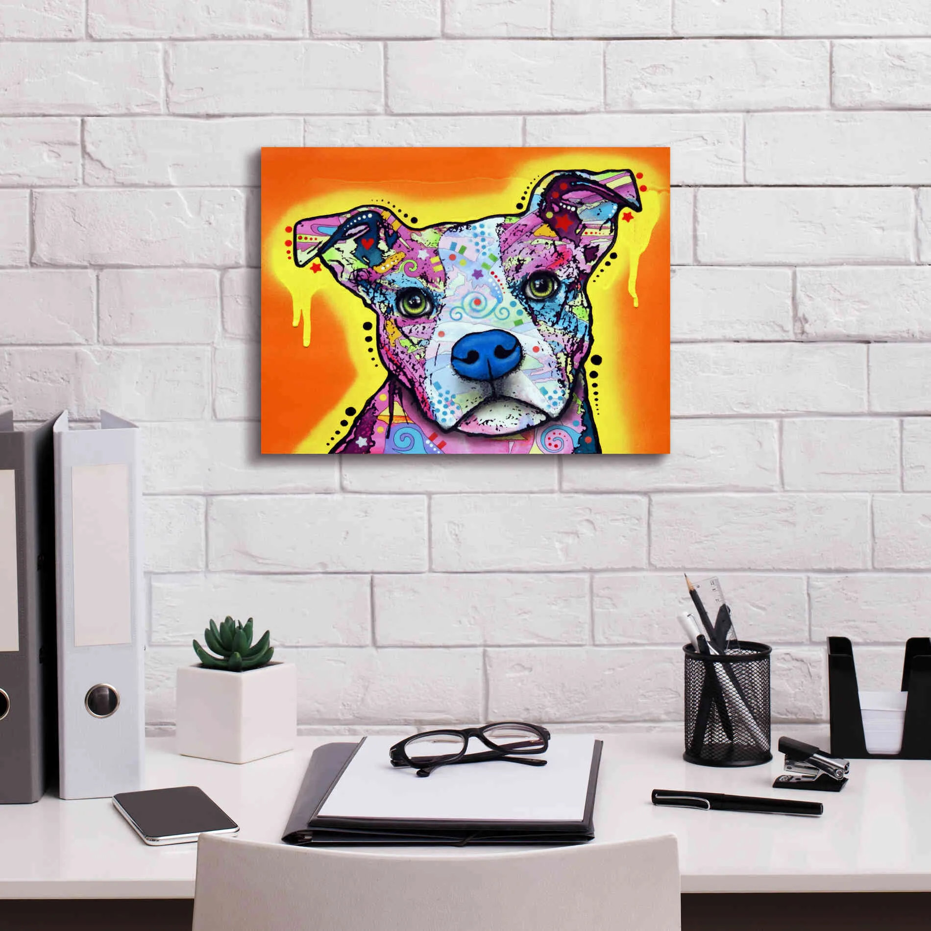 'A Serious Pit' by Dean Russo, Giclee Canvas Wall Art