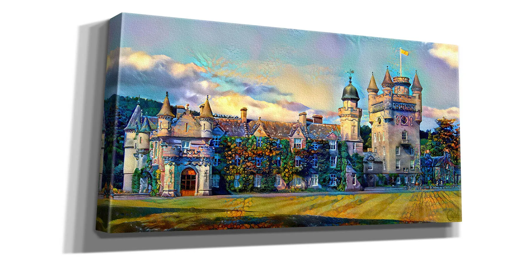 'Aberdeenshire Scotland Balmoral Castle' by Pedro Gavidia, Canvas Wall Art