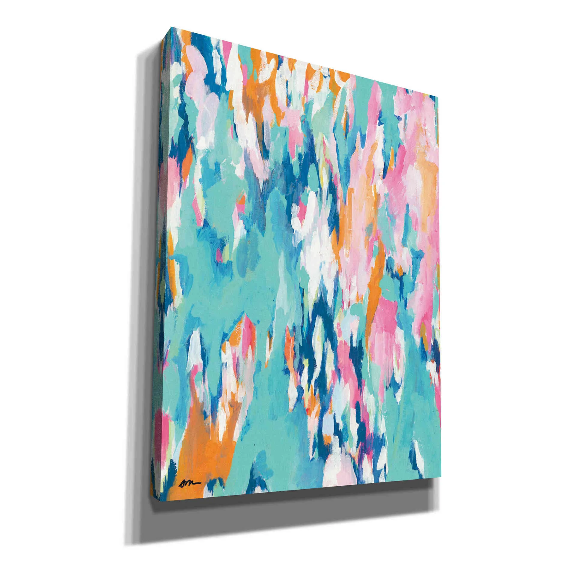 'Abstract Aqua' by Jessica Mingo, Canvas Wall Art