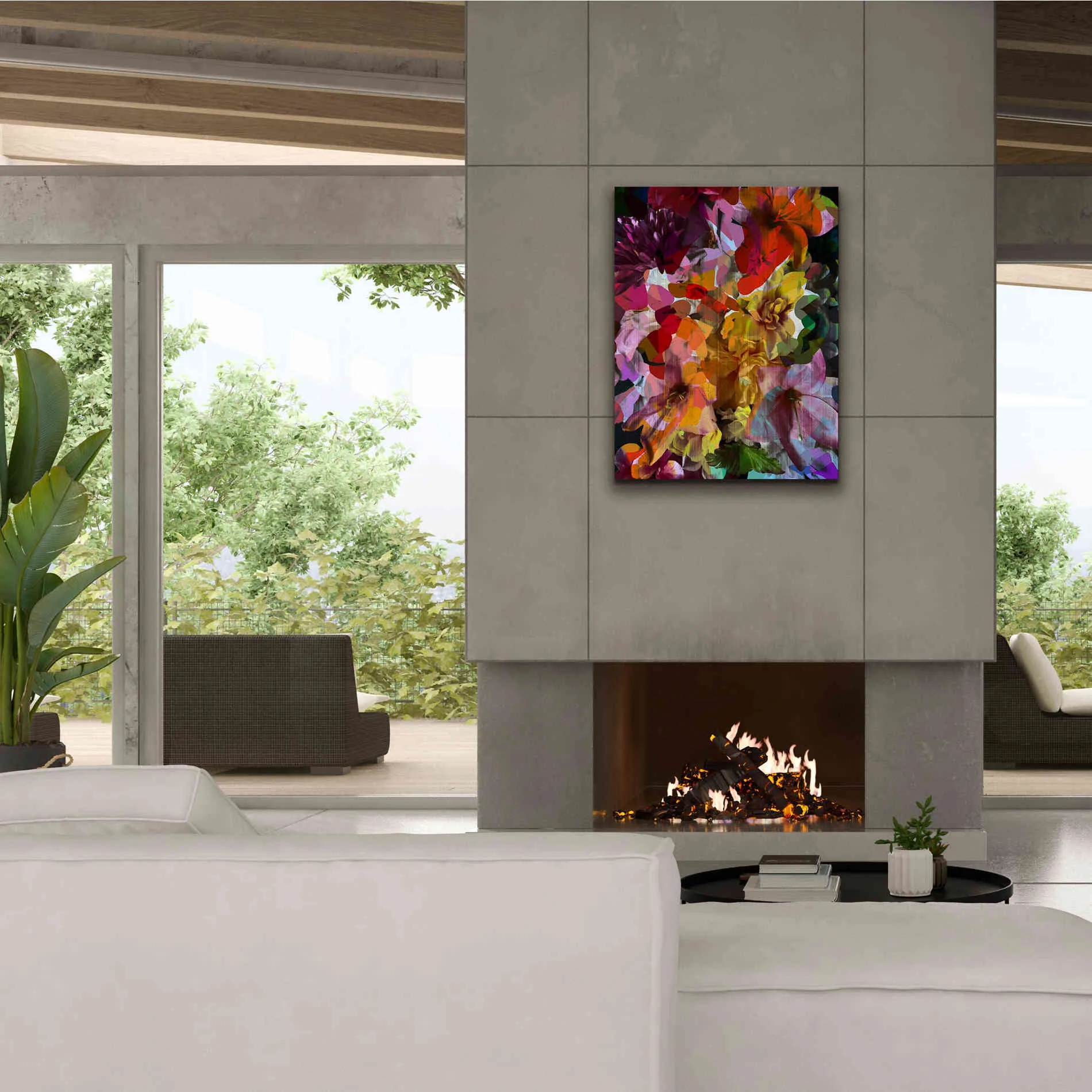 'Abstract Floral' by Shandra Smith, Canvas Wall Art