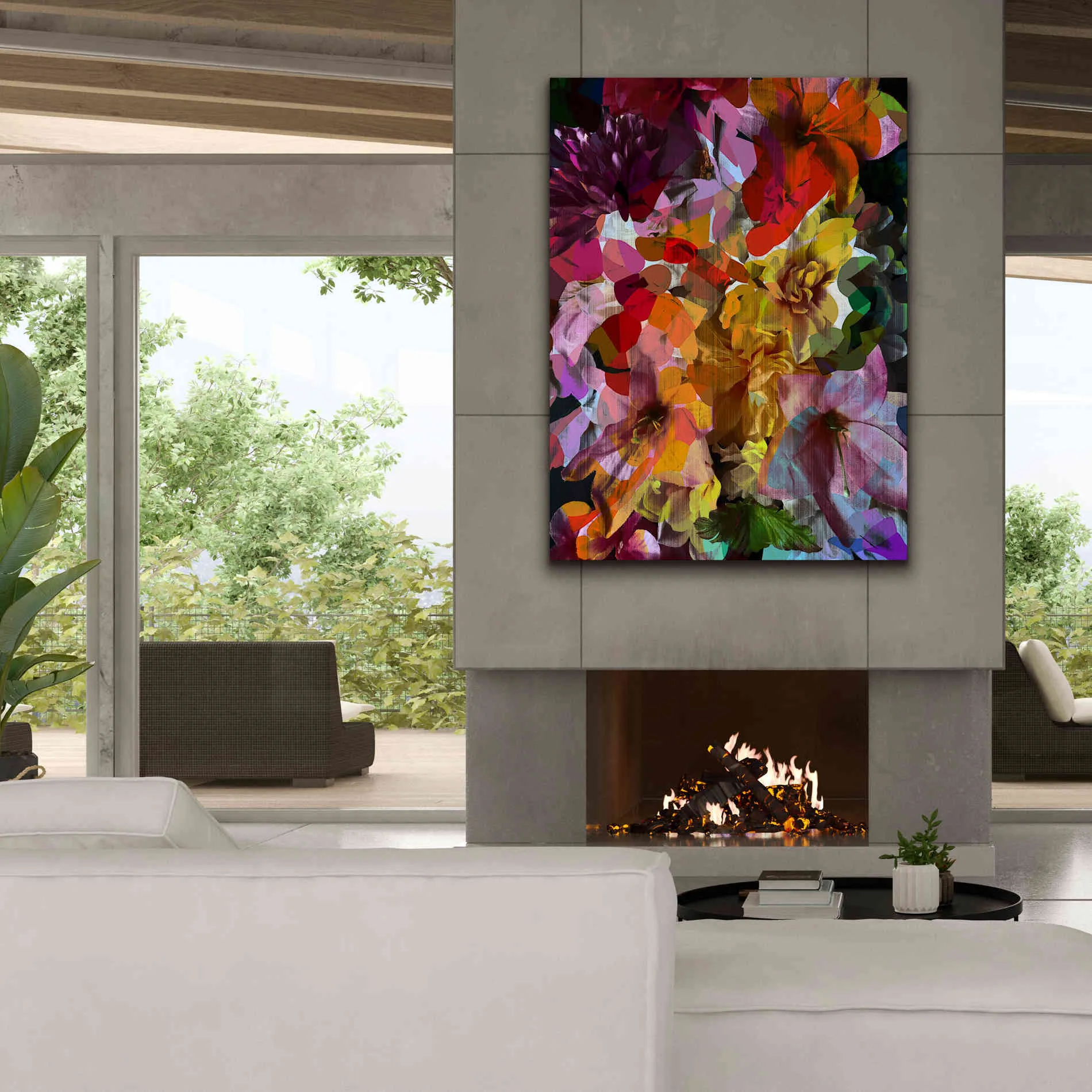 'Abstract Floral' by Shandra Smith, Canvas Wall Art