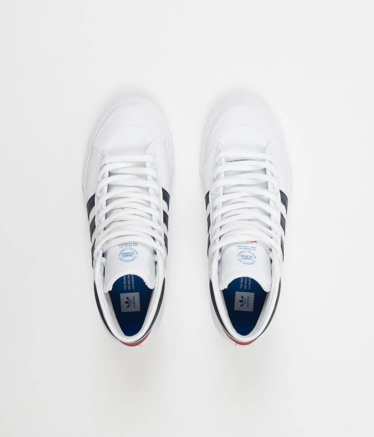 Adidas Matchcourt High RX2 Shoes - White / Collegiate Navy / Scarlet