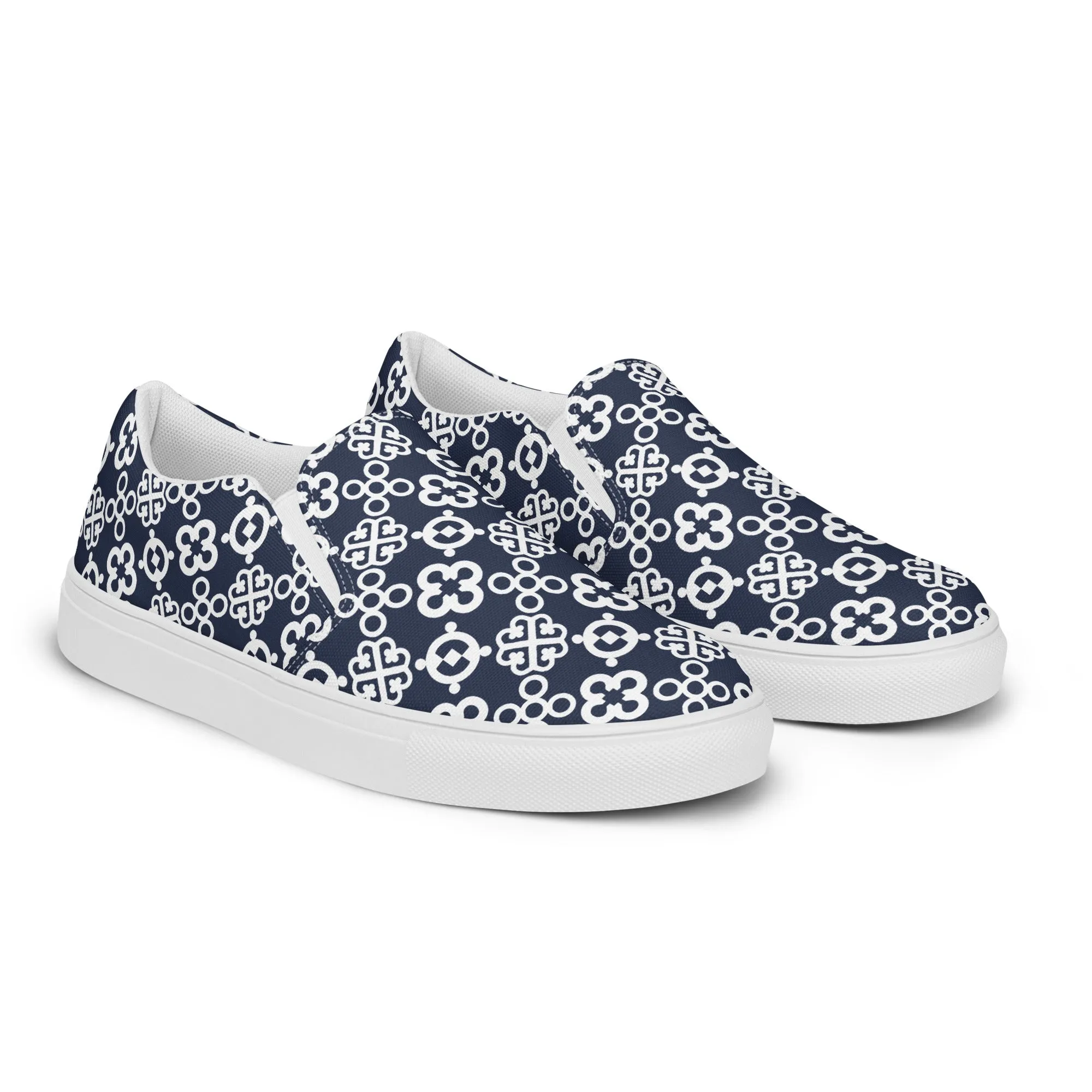 Adinkra Vibes Women’s slip-on canvas shoes