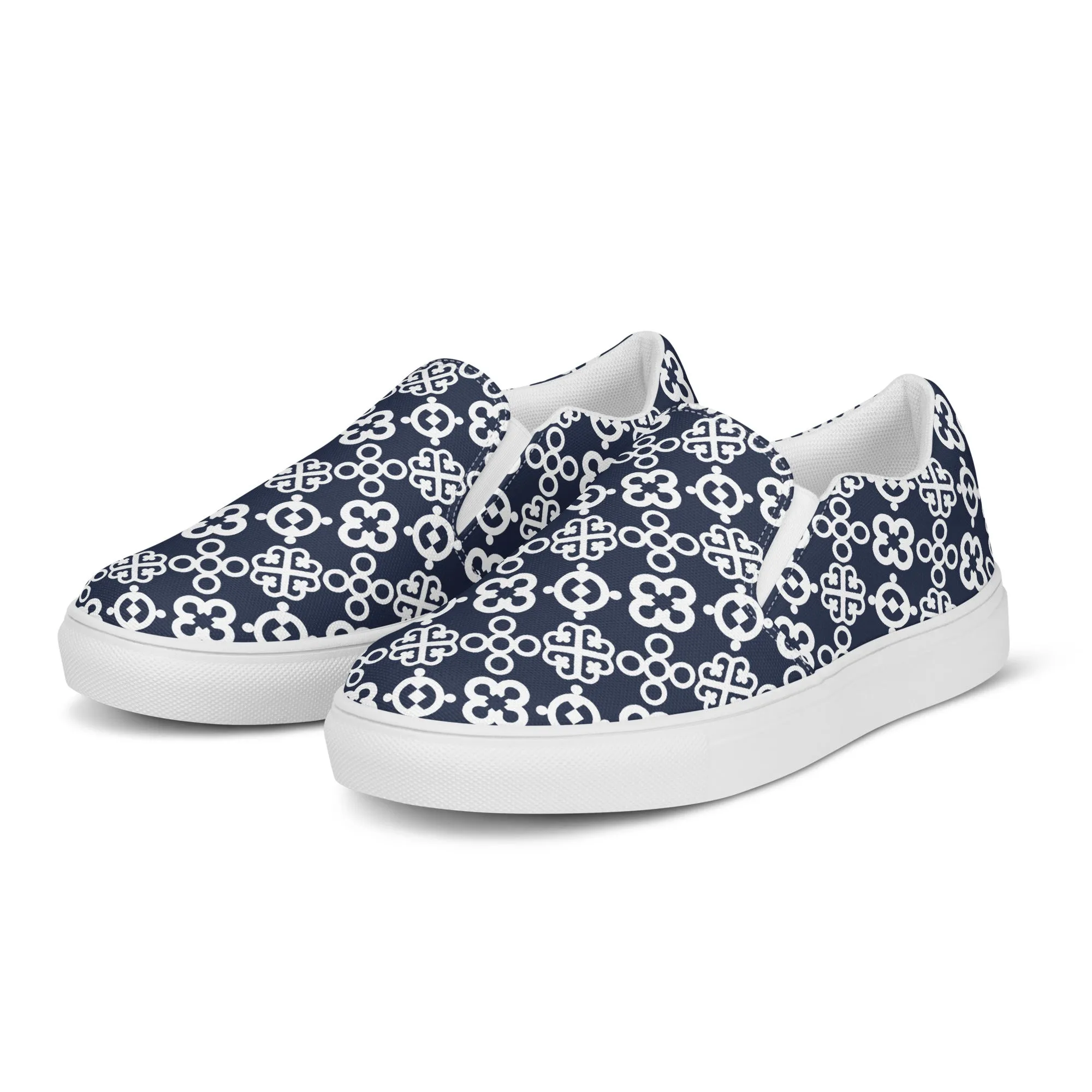 Adinkra Vibes Women’s slip-on canvas shoes