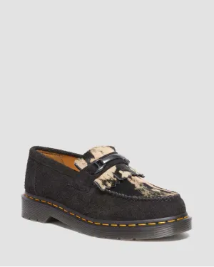 Adrian Snaffle Suede & Hair-On Loafers Shoes