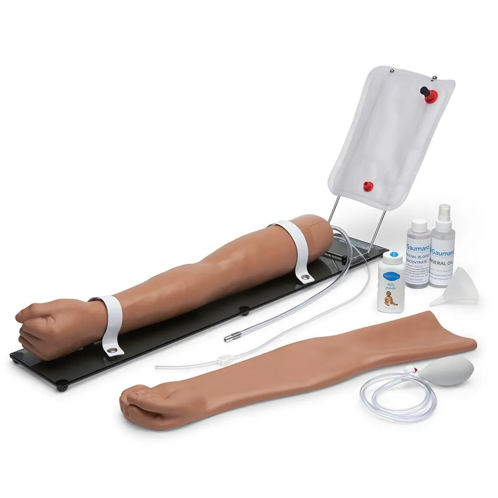 Advanced Multipurpose Venous Training Arm For IV, IM, and Sub-Q Practice, Left Arm, Medium