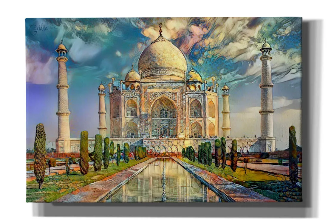 'Agra Uttar Pradesh India Taj Mahal' by Pedro Gavidia, Canvas Wall Art