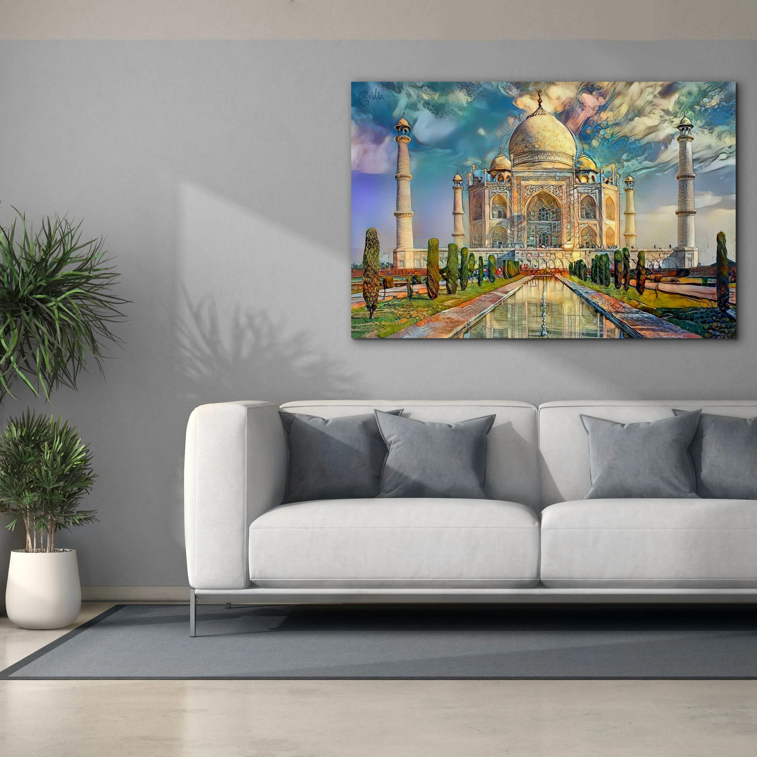 'Agra Uttar Pradesh India Taj Mahal' by Pedro Gavidia, Canvas Wall Art