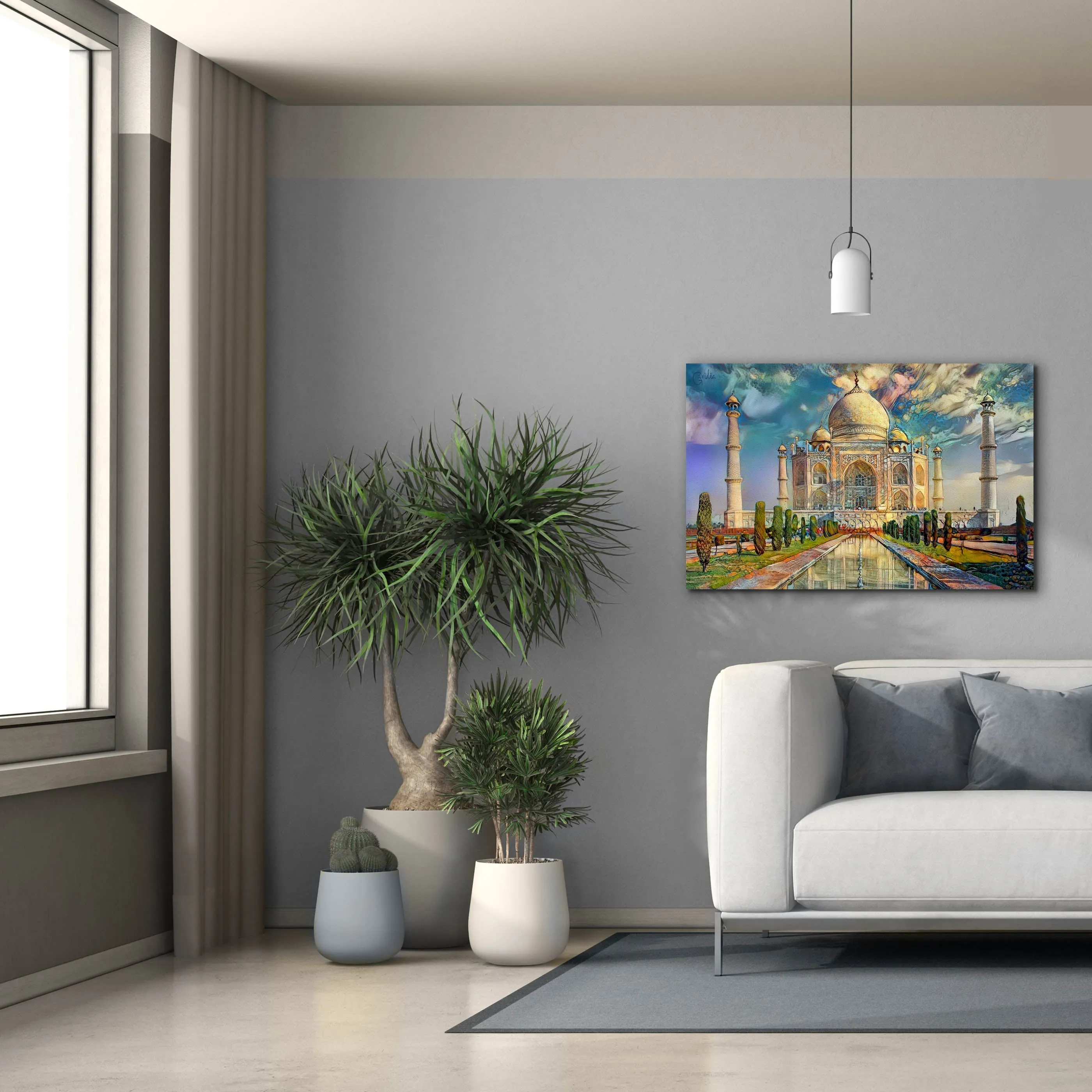 'Agra Uttar Pradesh India Taj Mahal' by Pedro Gavidia, Canvas Wall Art