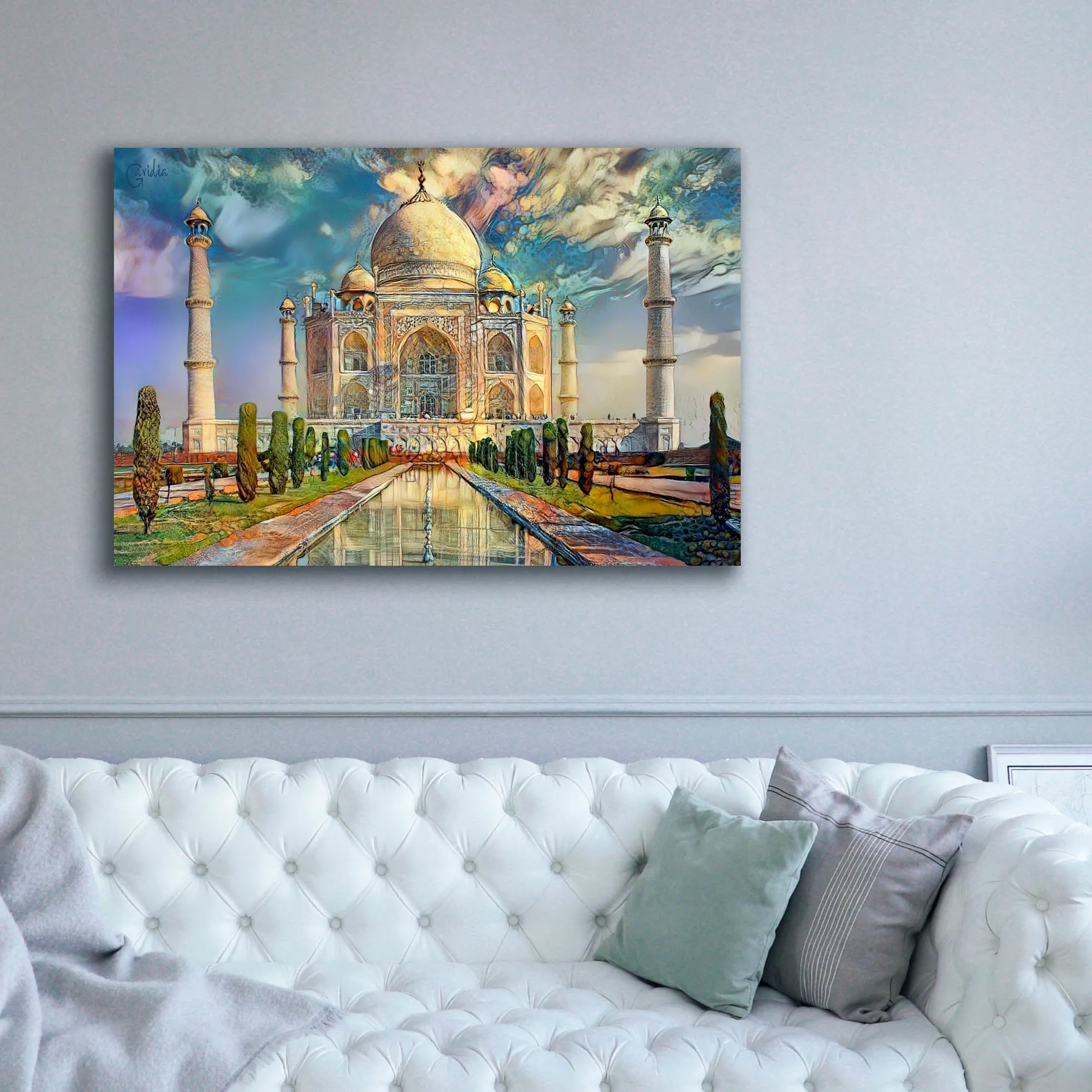 'Agra Uttar Pradesh India Taj Mahal' by Pedro Gavidia, Canvas Wall Art