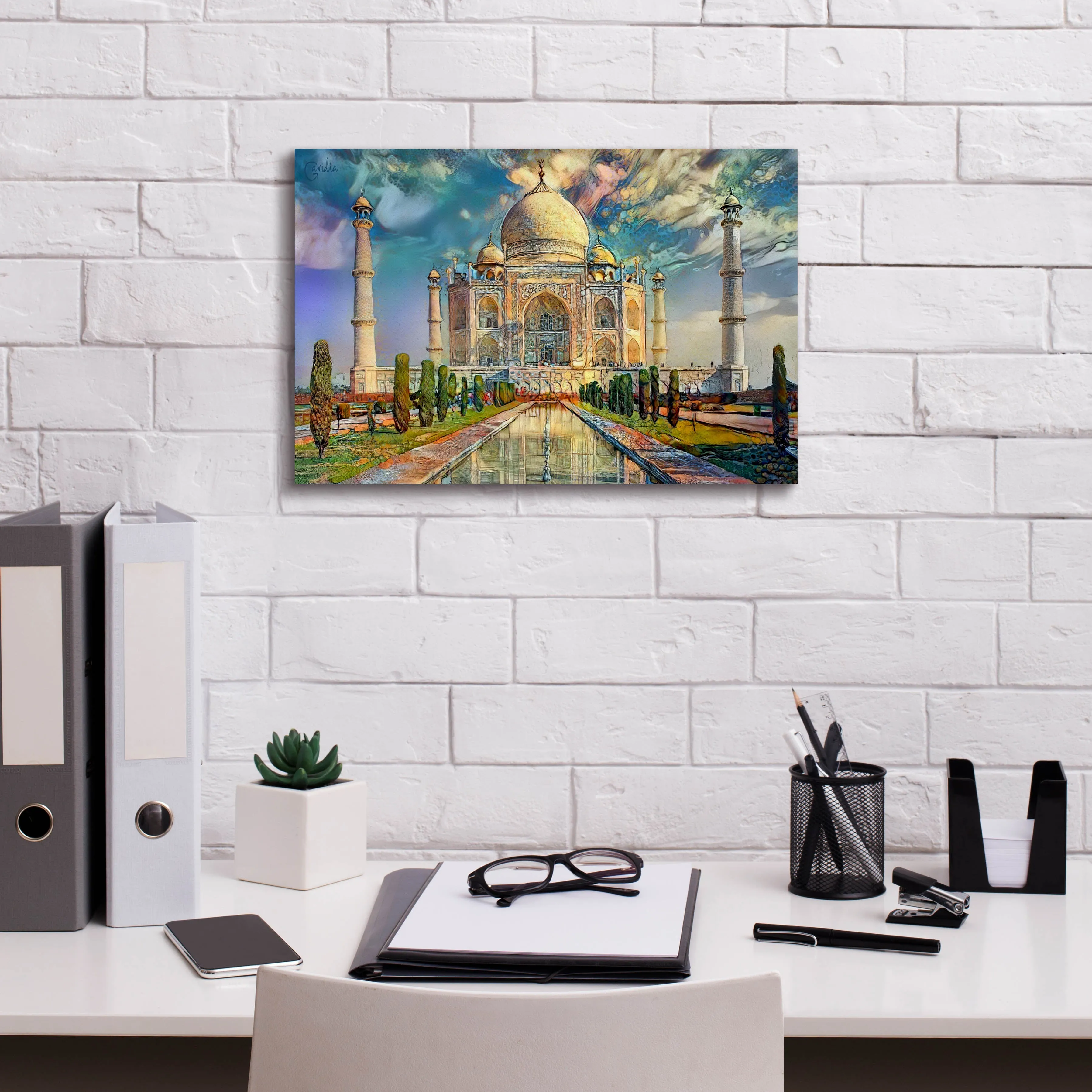 'Agra Uttar Pradesh India Taj Mahal' by Pedro Gavidia, Canvas Wall Art