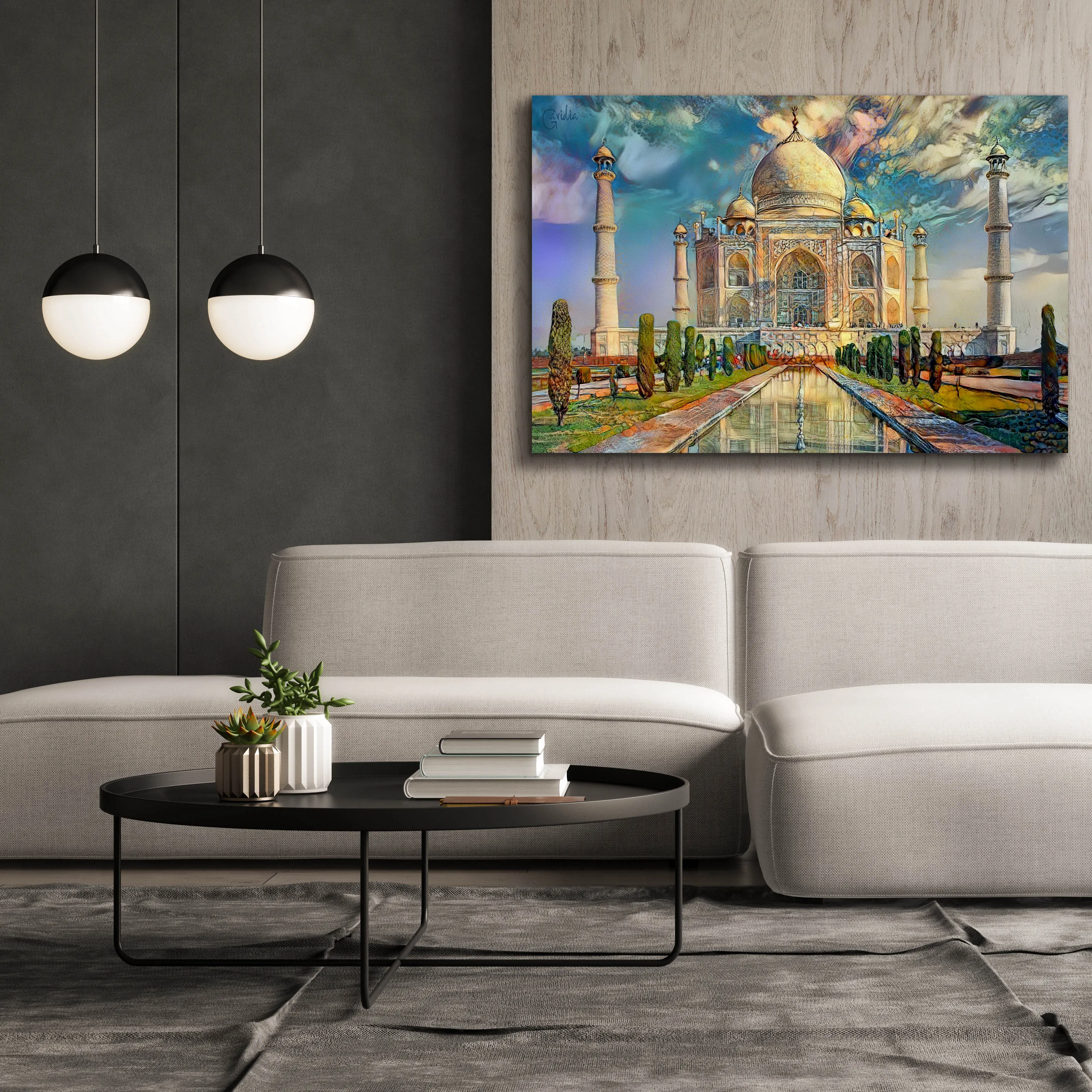 'Agra Uttar Pradesh India Taj Mahal' by Pedro Gavidia, Canvas Wall Art