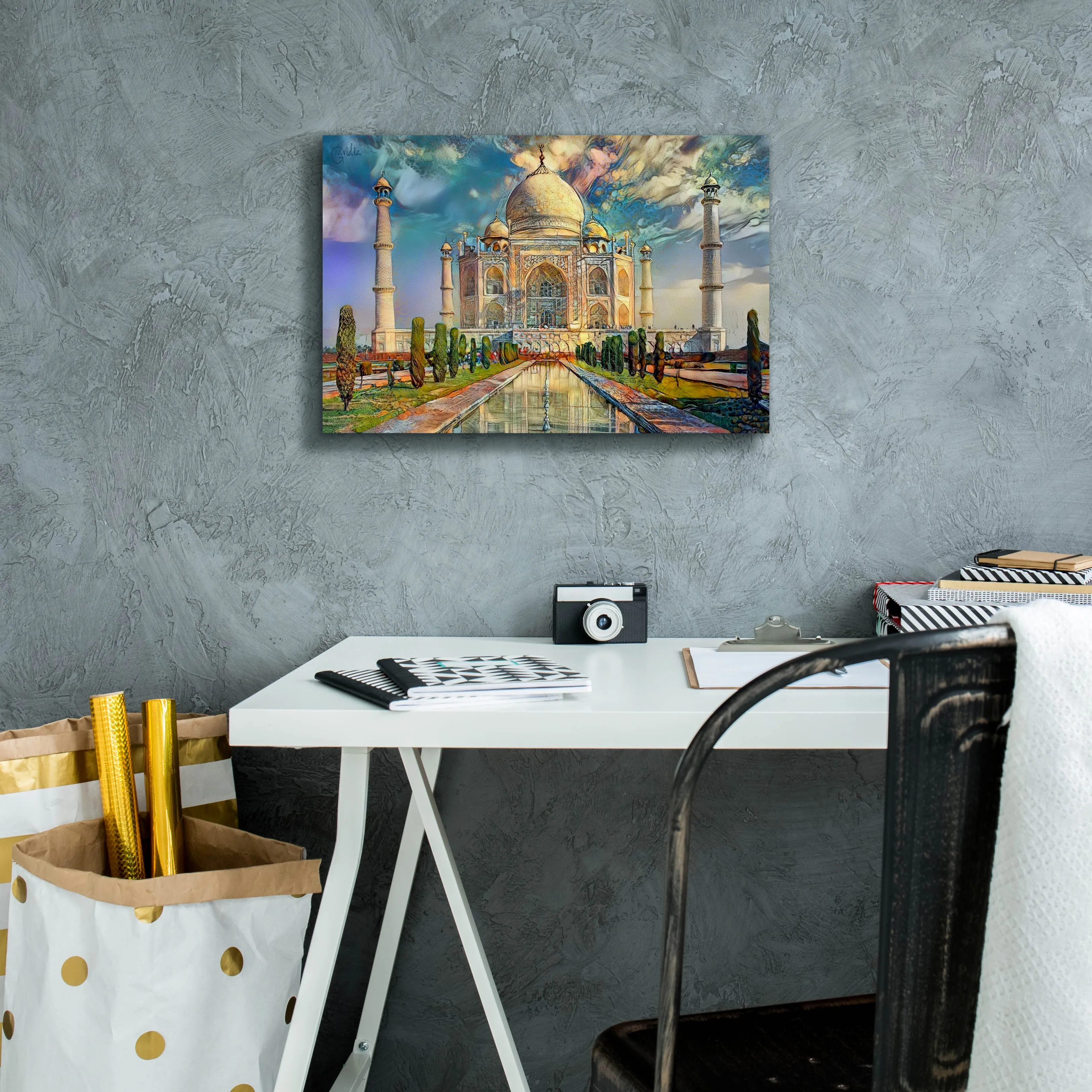 'Agra Uttar Pradesh India Taj Mahal' by Pedro Gavidia, Canvas Wall Art