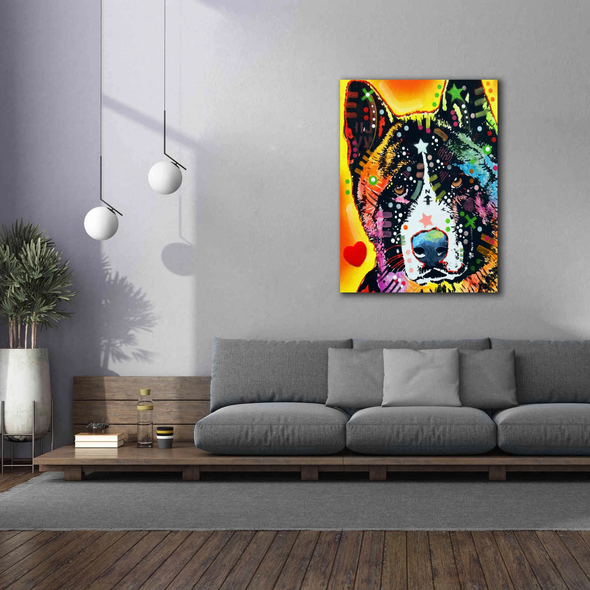 'Akita 1' by Dean Russo, Giclee Canvas Wall Art