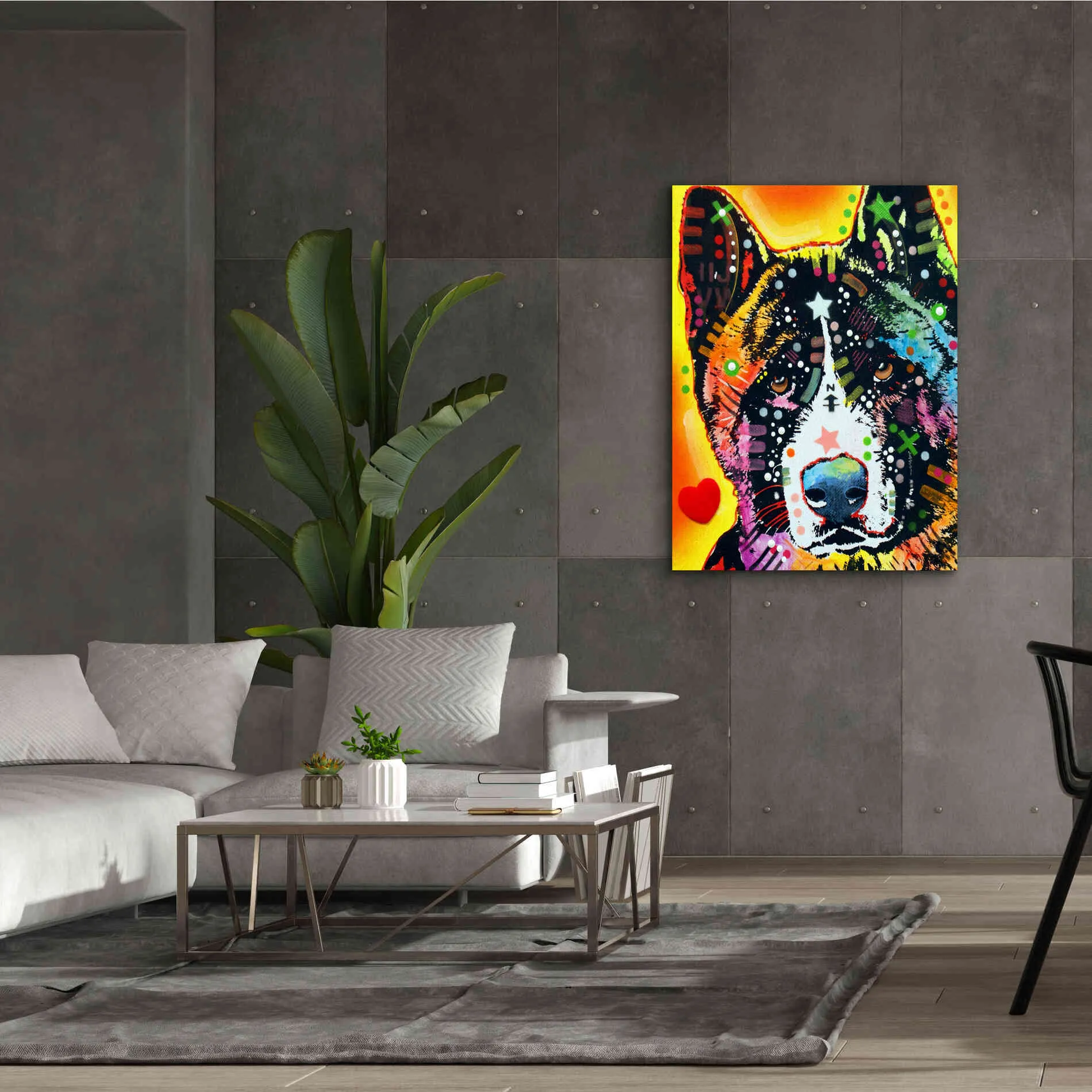 'Akita 1' by Dean Russo, Giclee Canvas Wall Art