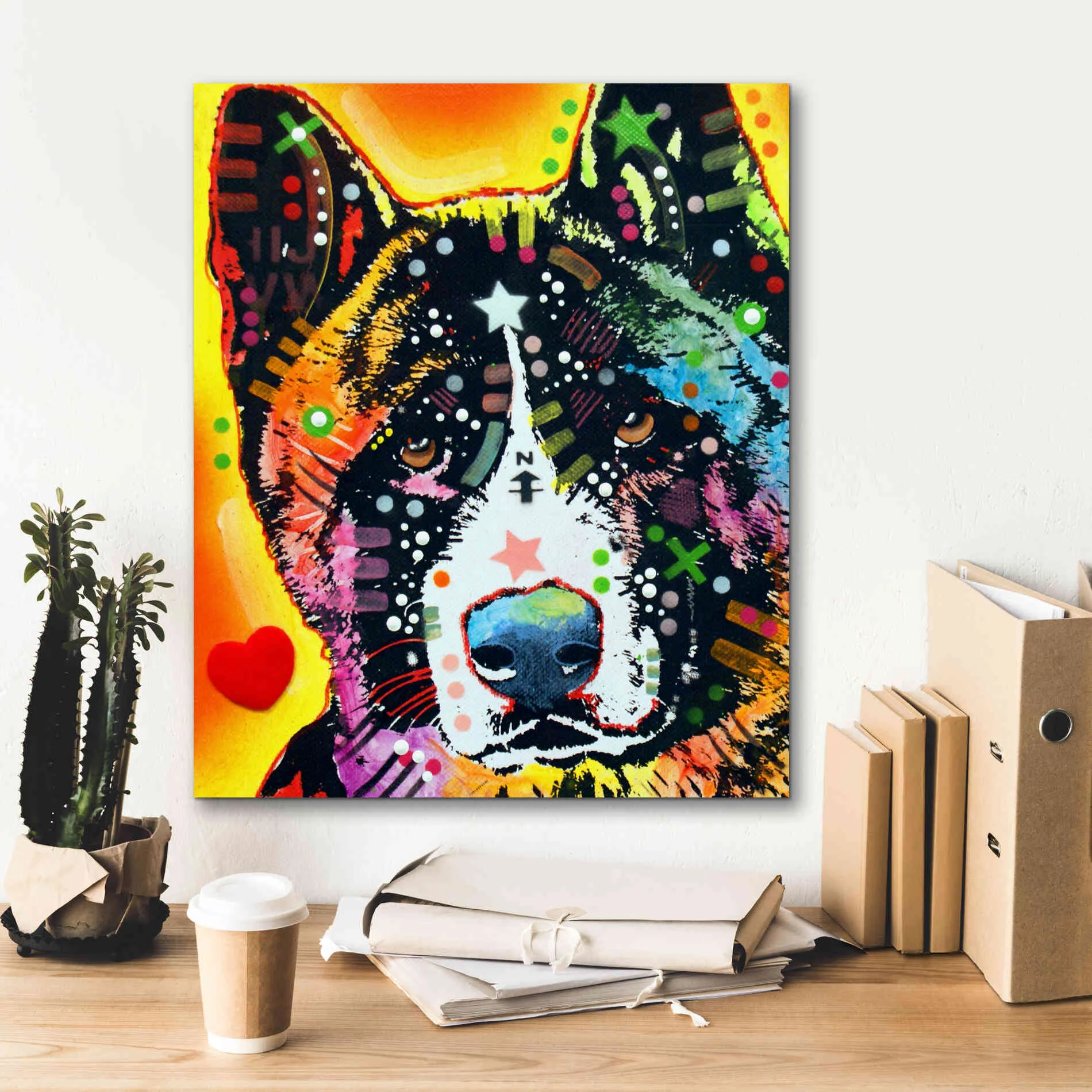 'Akita 1' by Dean Russo, Giclee Canvas Wall Art