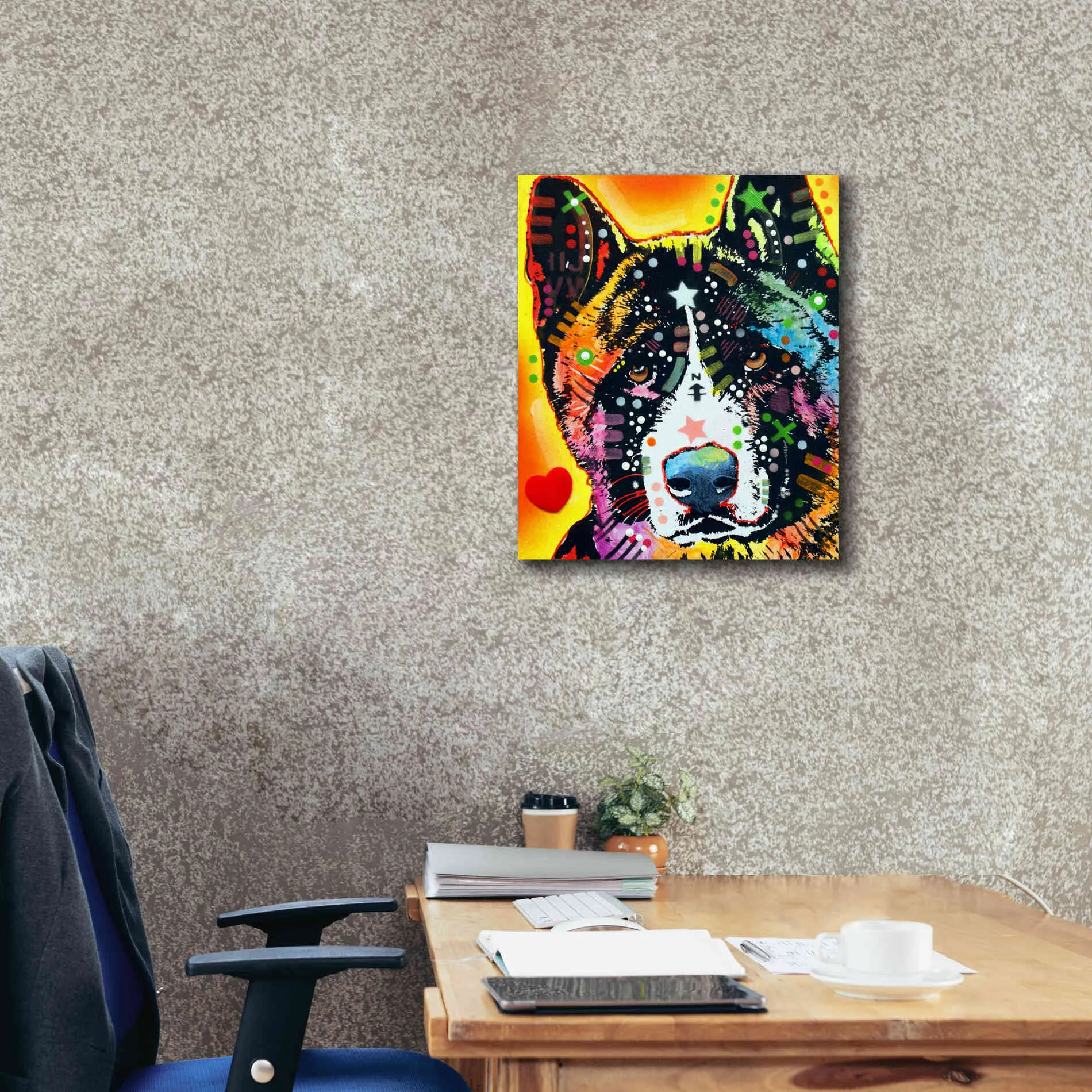 'Akita 1' by Dean Russo, Giclee Canvas Wall Art