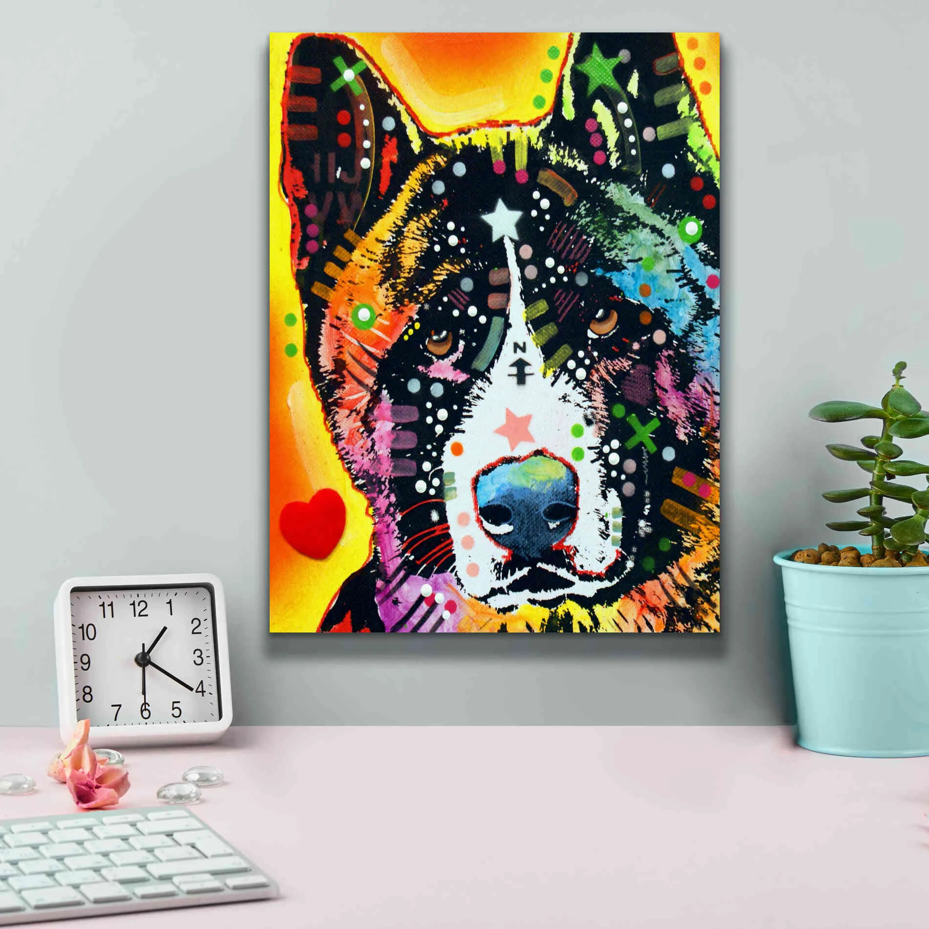 'Akita 1' by Dean Russo, Giclee Canvas Wall Art