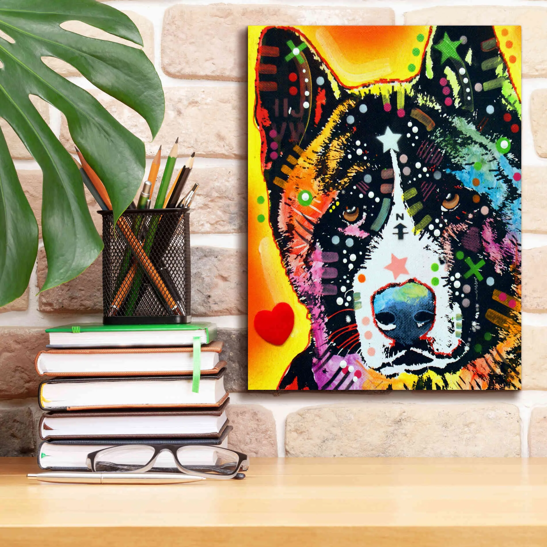 'Akita 1' by Dean Russo, Giclee Canvas Wall Art