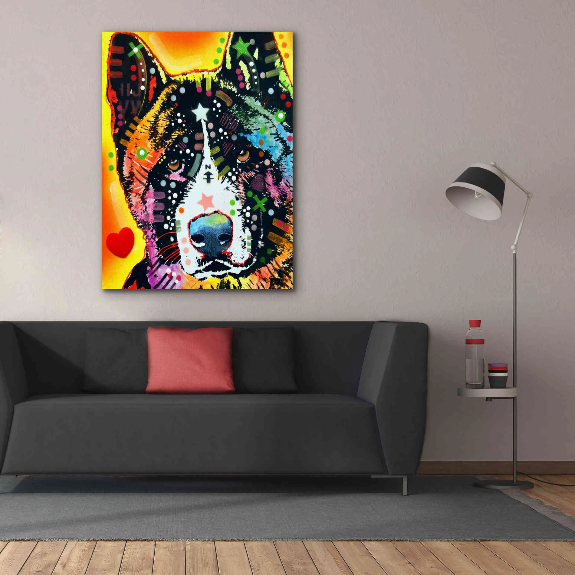 'Akita 1' by Dean Russo, Giclee Canvas Wall Art