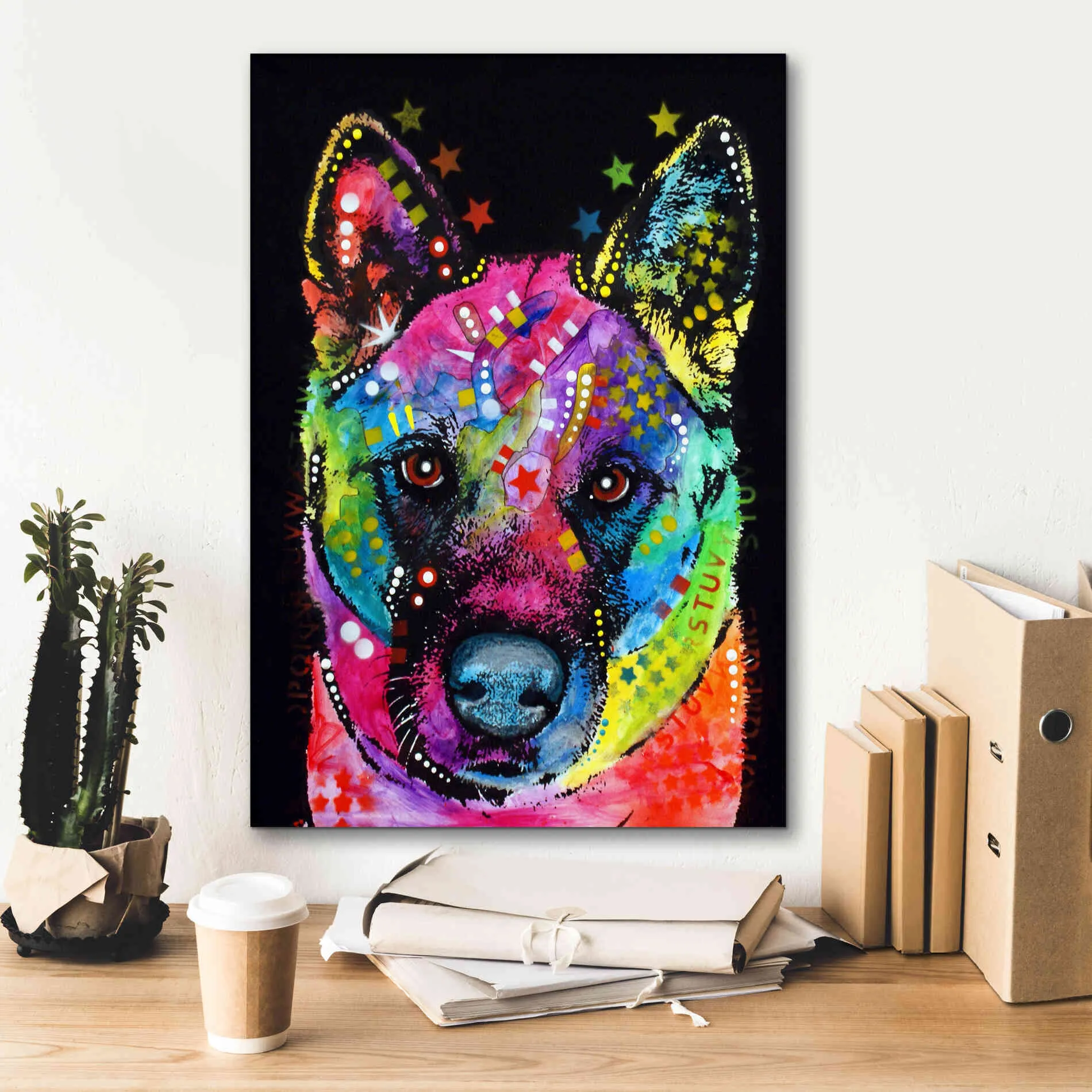 'Akita 2' by Dean Russo, Giclee Canvas Wall Art