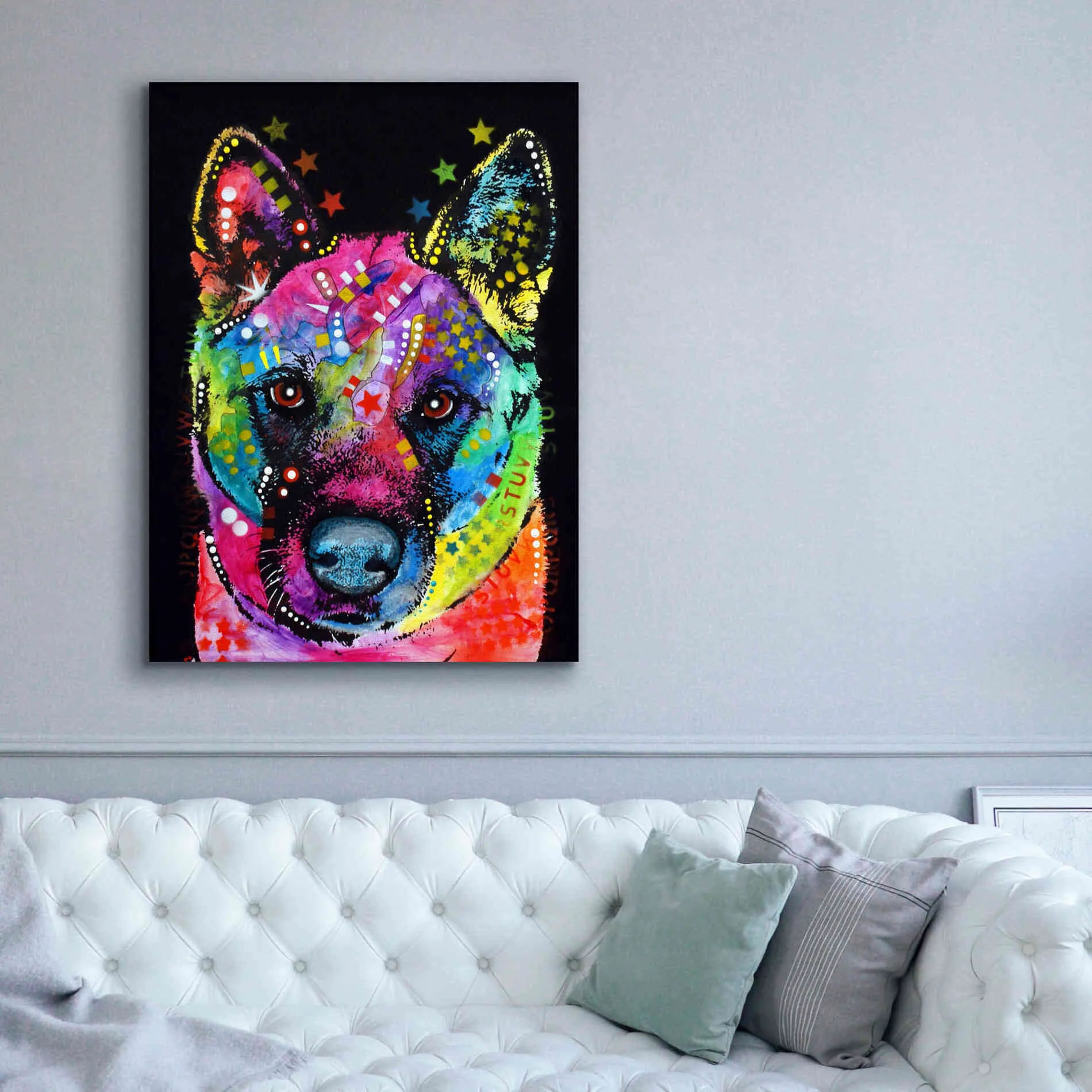 'Akita 2' by Dean Russo, Giclee Canvas Wall Art