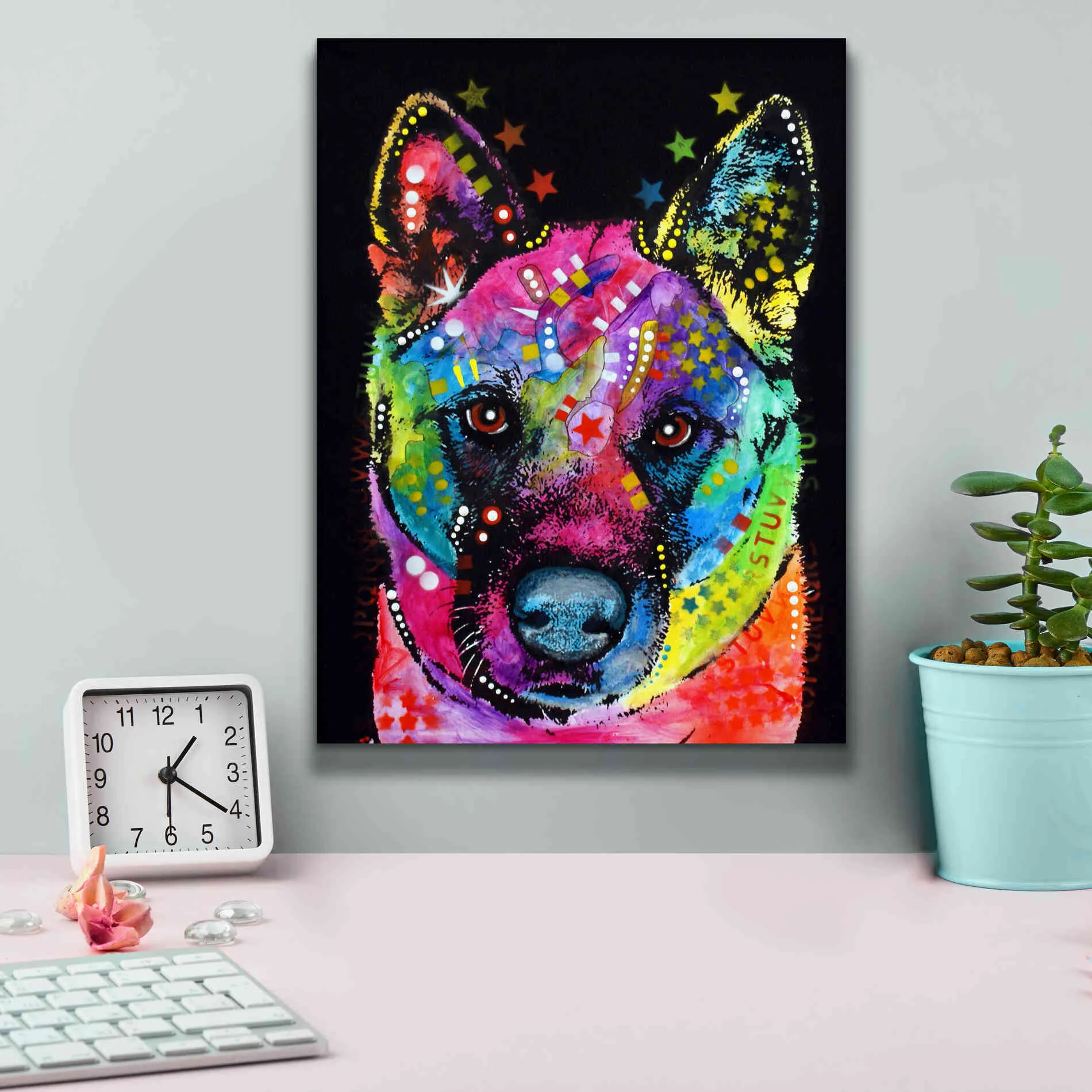 'Akita 2' by Dean Russo, Giclee Canvas Wall Art