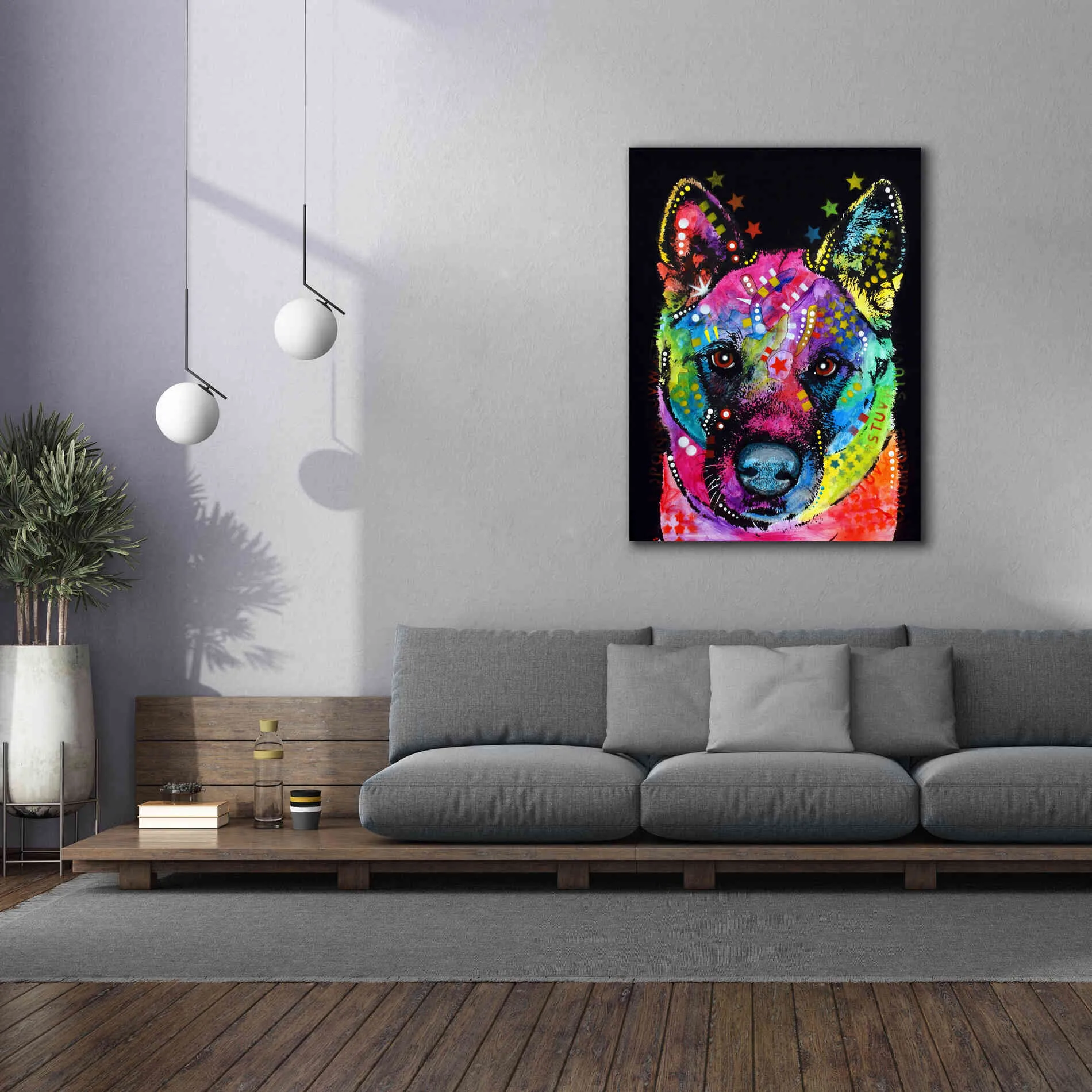 'Akita 2' by Dean Russo, Giclee Canvas Wall Art